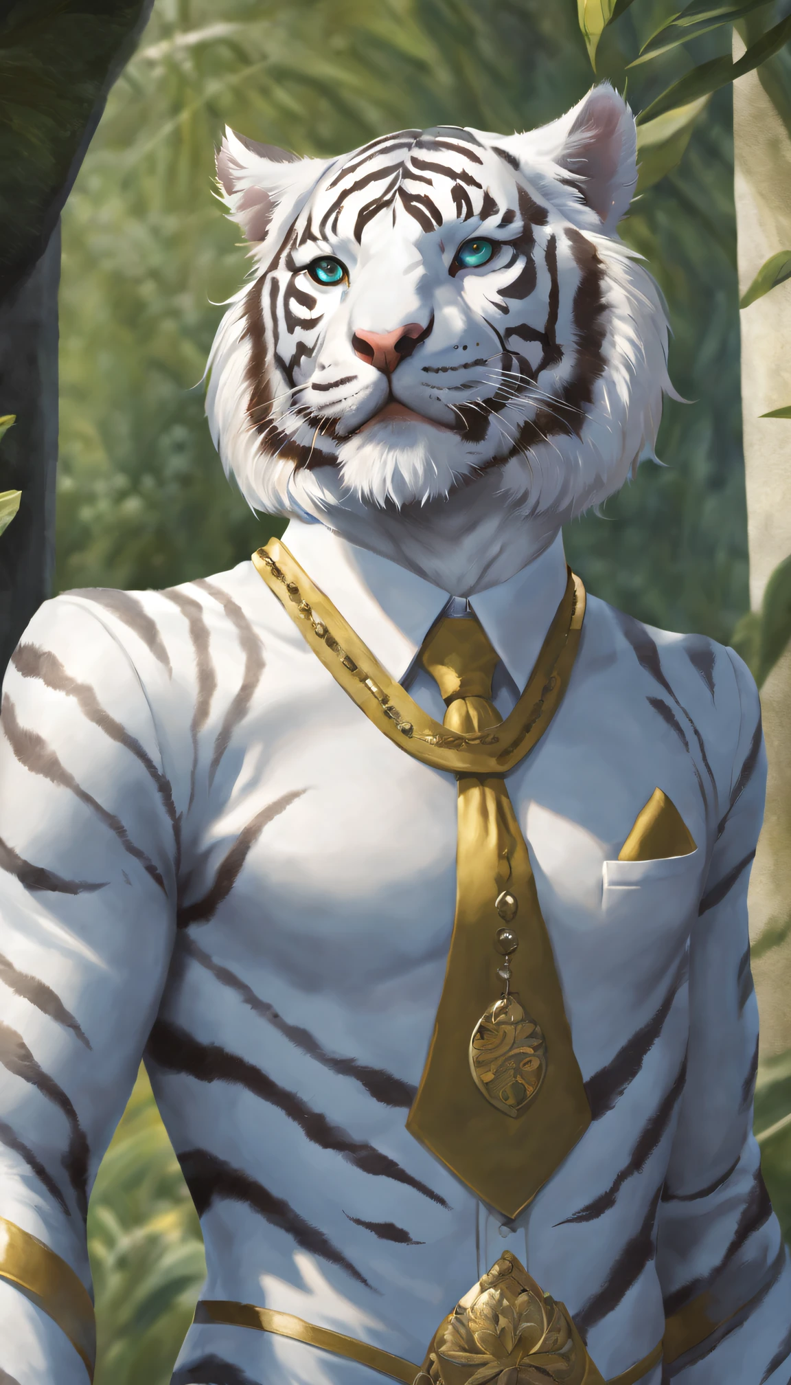 White tiger anthropomorphism