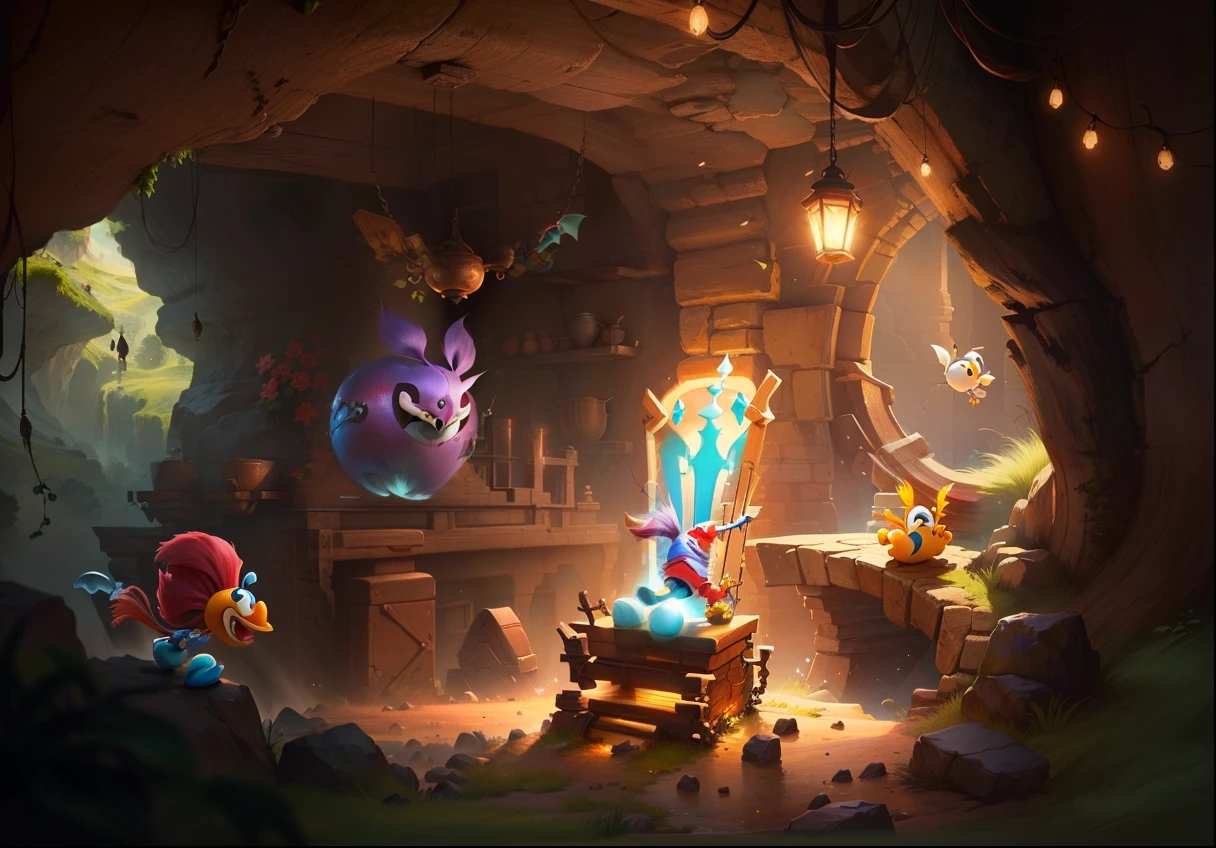 Rayman peleando con subzero