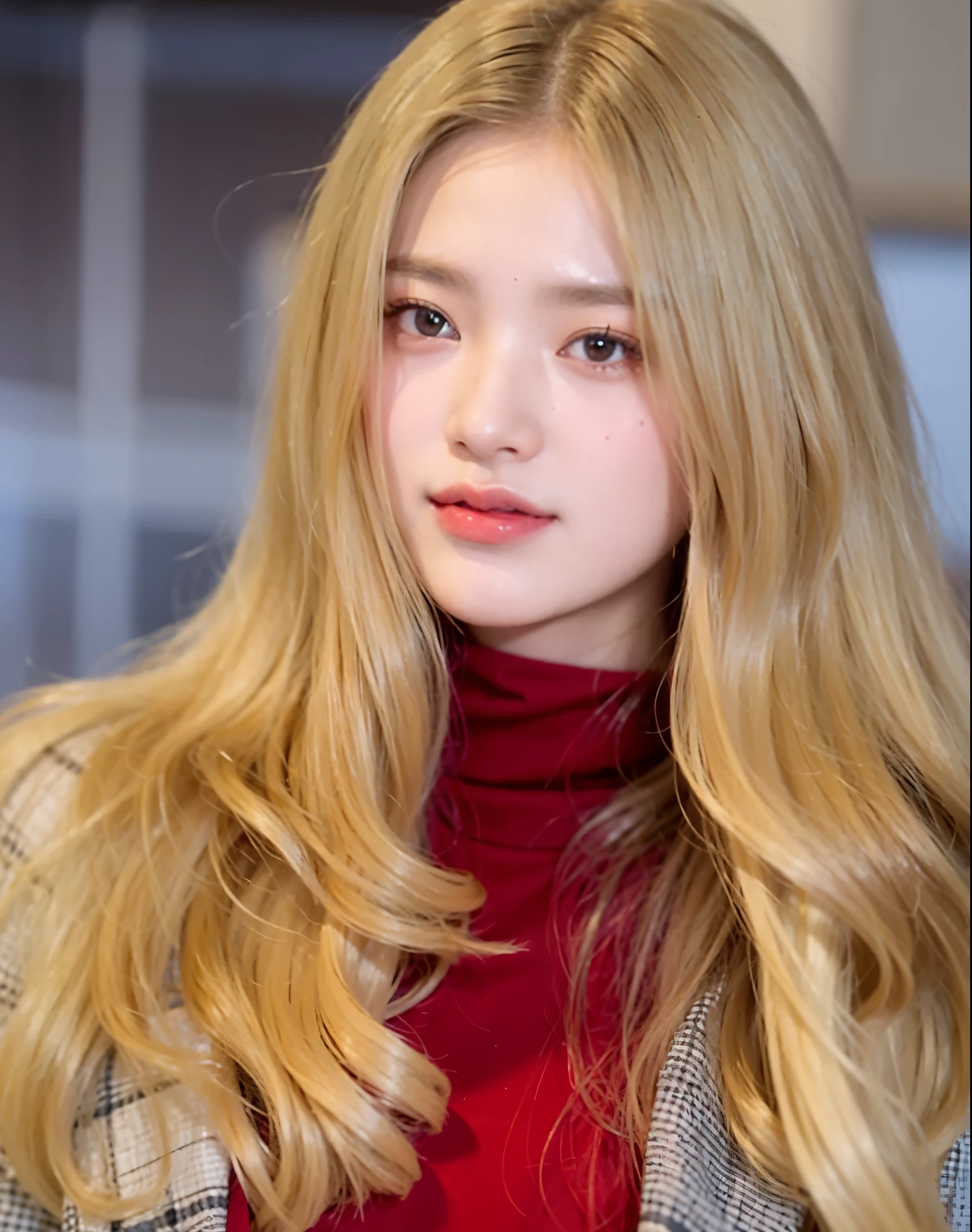 1girl,face,white background,CINEMATICA MATRIX 5, cantik, putih , hidung mancung, bulu mata lentik, pipi merah alami, seorang gadis 20 tahun, matanya biru. rambut nya ber volume. Vintage outfit, blonde hair (rambut pirang) jawline