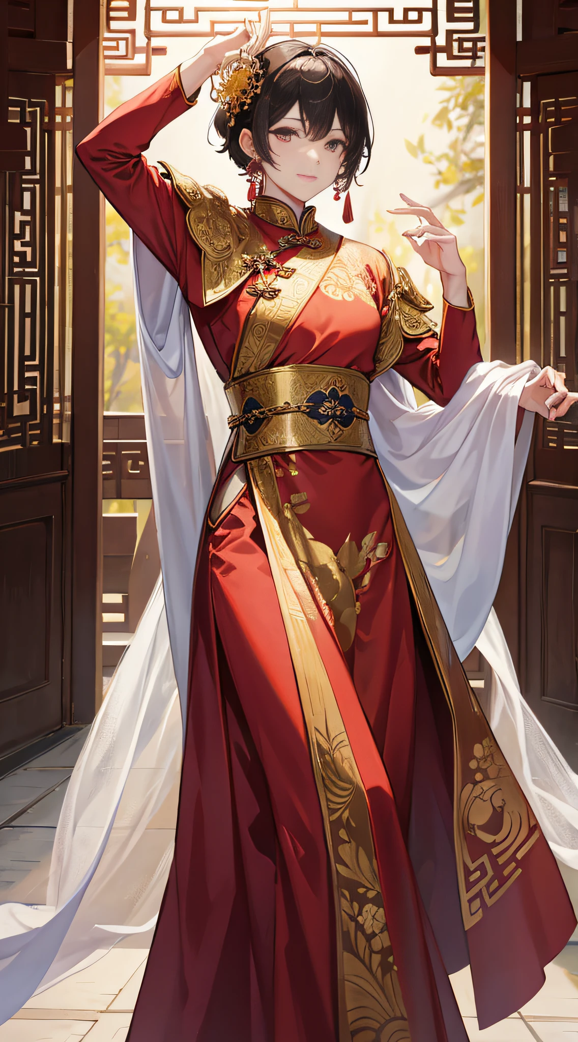 King of Glory grandson leaves,Chinese style long dress,dance