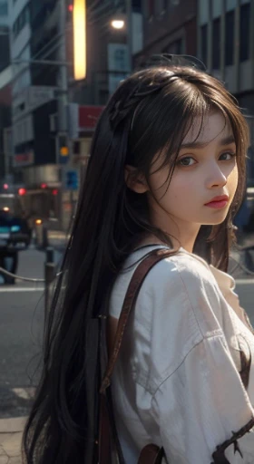 Takia,The character&#39;s name is Takia.,(modelshoot style), A sad and homeless little girl. ((Dressing, old torn clothes.)), (Shy), 1girls, bara, Black Hair, straight, long, (((very long hair)), very detailed face, beautidul eyes, [chubby], captivating, With rosy and bright cheeks., Sad eyes, Stunningly Beautiful, (Rembrandt Lamp), Zeiss lenses, ultra realistic, (highly detailed skin:1.2), 8k UHD, DSLR, Amazing rim lighting, High Quality, Fujifilm XT3,