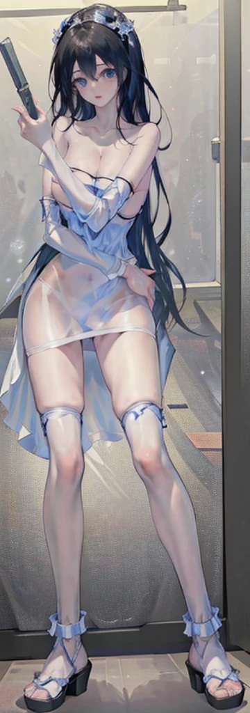 ((Above the shoulder,facial closeups)), Bigboobs, looking at viewert, ultra-realistic realism, japanese manga, Standing Picture, angle of view, foreshortening, foreshortening, 8K, super detailing,All women have big breasts,Endless realism, cellshading,,character sheets, reference sheet, Standing Picture, 8K, super detailing, 1080p, Women's HD,femele, 16k, A high resolution, Best quality, high high quality, Anatomically correct, tmasterpiece, Acura, hyper HD,as elegant as a swan,unreal-engine, Ghibli-style colors, japanese manga, Standing Picture, angle of view,battle armor,ssee-through,Lace skirt,sliver long hair,eBlue eyes,Sexy big breasts,Transparent tulle clothes