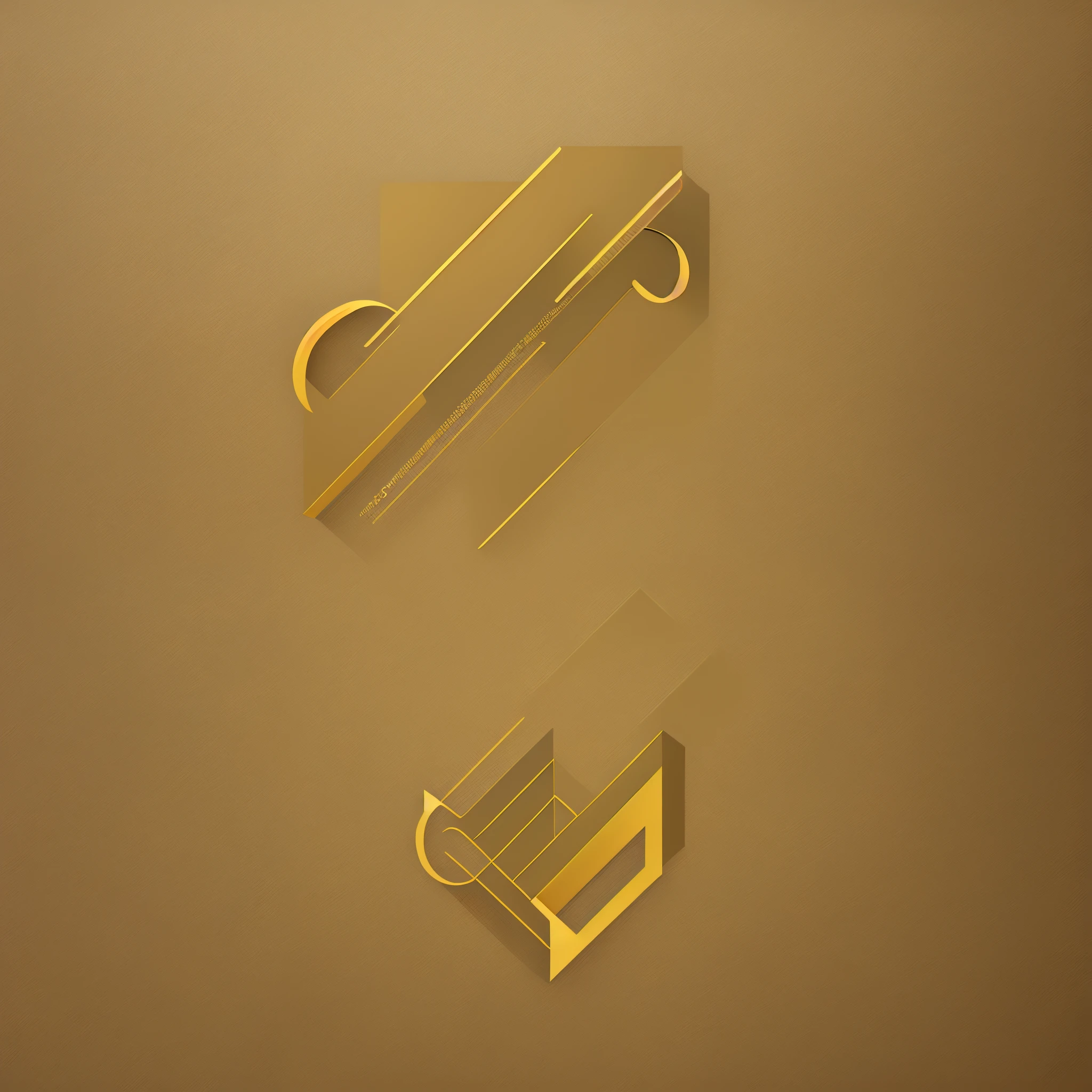 Logotipo minimalista para hotel "los prados" using brown and yellow color palette
