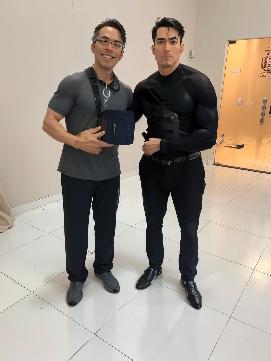 Fusion of Ironman and Superman, Super well done, correct anatomy, super detailed, no mistakes, masterpiece, Cyborg, Superman, Marvel