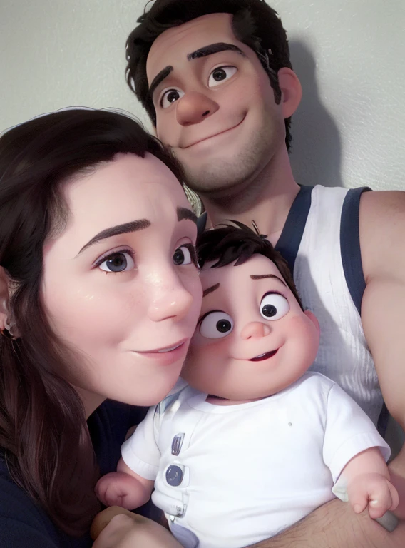 there is a man and woman holding a baby in their arms, husband wife and son, 2 7 years old, 2 8 years old, 2 9 years old, happy family, 3 2 years old, 2 3 years old, 3 5 years old, 35 years old, john jude palencar, 3 0 years old woman, 30 years old woman