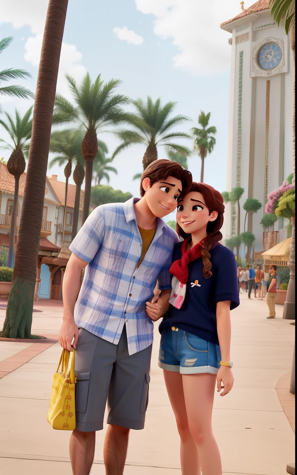 Casal feliz igual filme da Disney amor