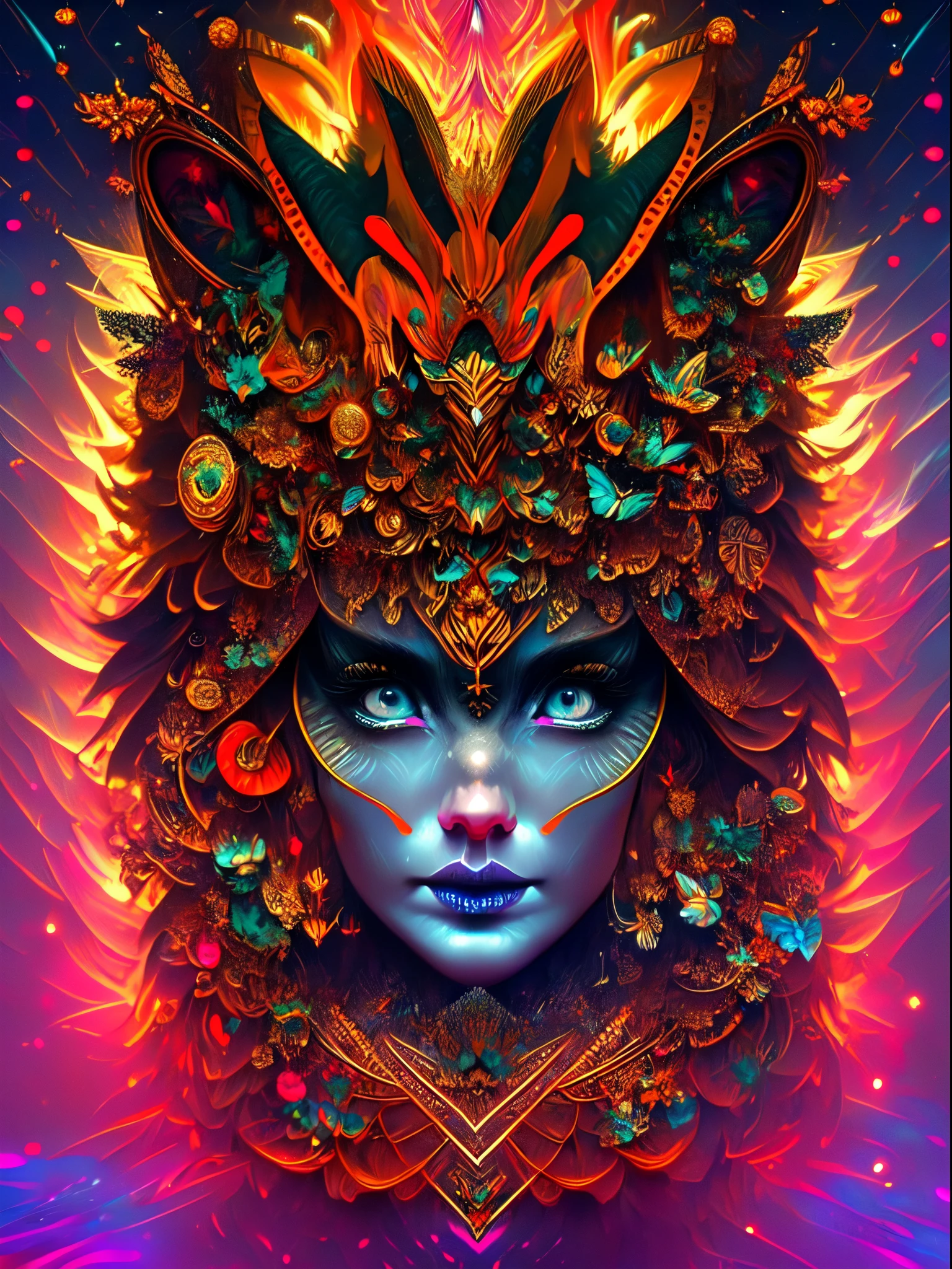 "Furry in a psychedelic and surreal world, ultra-detailed, with vibrant colors and lighting effects, creating a masterpiece with 8k and 4k resolution.Furry is depicted with intricate details, merging with the surroundings seamlessly. The artwork showcases Furry under the influence of LSD, where space and time lose their boundaries. The scene exudes a sense of otherworldly beauty and mystique, combining the ancient stargate Egyptian deity with a contemporary psychedelic aesthetic, pandora plants, creating a visually stunning and mind-altering experience."