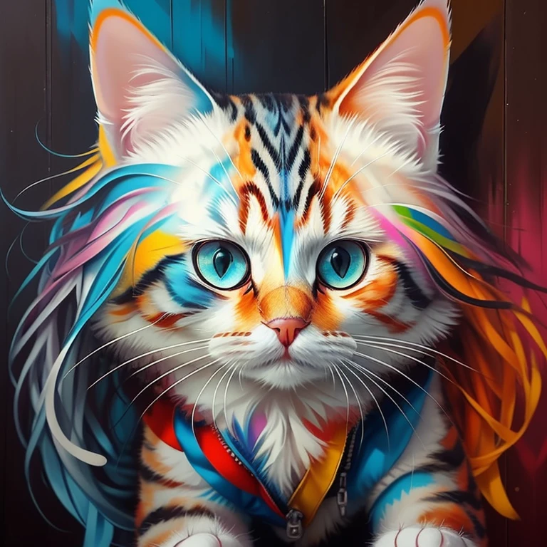 (Cat Ragdoll)), Eduardo Kobra padding ,wall PORTRAIT geometric multidimensional, art, chibi,
yang016k, beautiful, colorful,
masterpieces, top quality, best quality, official art, beautiful and aesthetic,