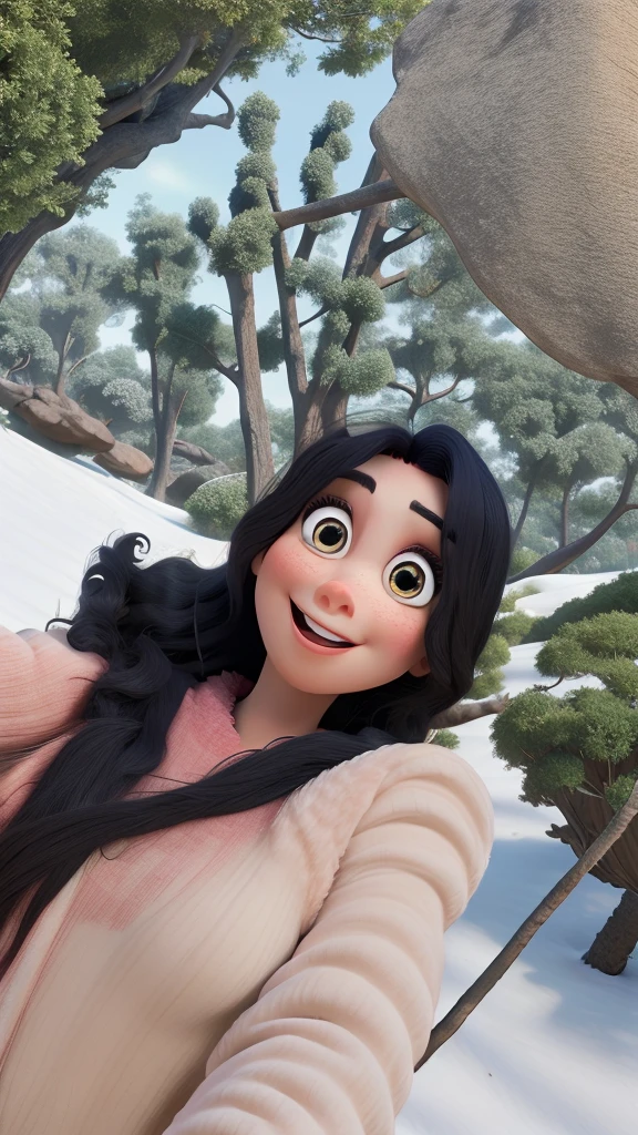 Desenho estilo Disney pixar, mulher