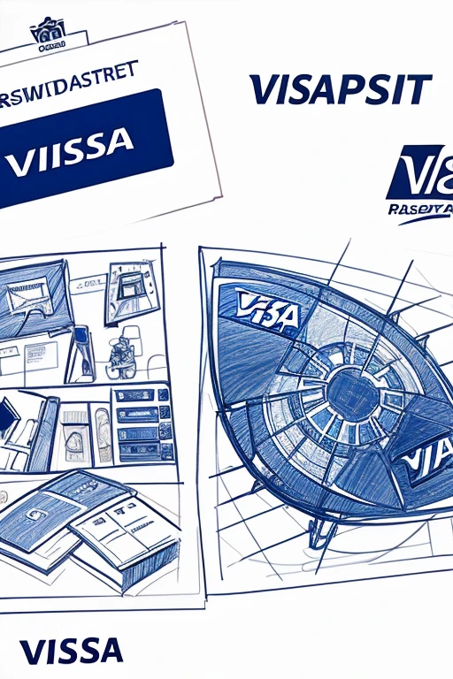 (Visa and passaport drawing style)