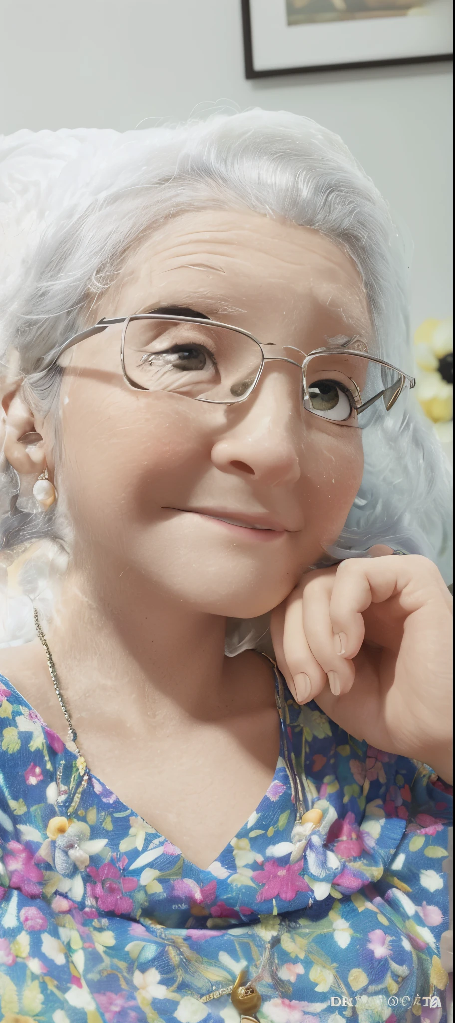 obra-prima, melhor qualidade, Portrait of successful mulher idosa, cabelo curto branco, foto de perfil, background branco.