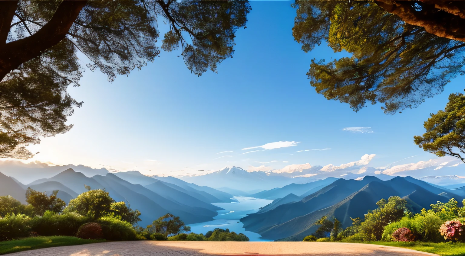 Obra maestra, La mejor calidad, alta calidad, fondo de pantalla CG 8k extremadamente detallado, al aire libre, Cielo, nubes, Noche, No hay humanos, mountains, Chinese style palace is located on the mountain, Luz de la luna, Cinemagraph, Paisaje, Agua, trees, cascada, Acantilado, Naturaleza, lago, Kali, cielo nublado, rewarded photography, Bokeh, Profundidad de campo, HDR, florecer, chromatic abberation, fotorrealista, Altamente detallado, tendencias en Artstation, tendencias en CGSociety, intrincado, High detail, dramatic, Arte a mitad de camino