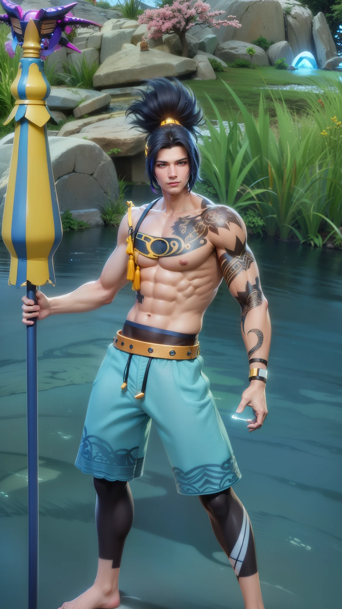 masculine male, masterpiece, ((perfect eyes)) best quality, (semirealism:1.9), beautiful lighting, (extremely detailed CG unity 4k fhd wallpaper), High Detail, Sharp focus, dramatic outdoors, 1 boy ,17 years old, brown short hair, blue eyes, smile