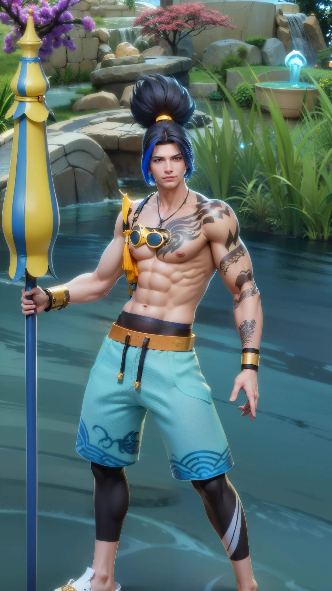 masculine male, masterpiece, ((perfect eyes)) best quality, (semirealism:1.9), beautiful lighting, (extremely detailed CG unity 4k fhd wallpaper), High Detail, Sharp focus, dramatic outdoors, 1 boy ,17 years old, brown short hair, blue eyes, smile
