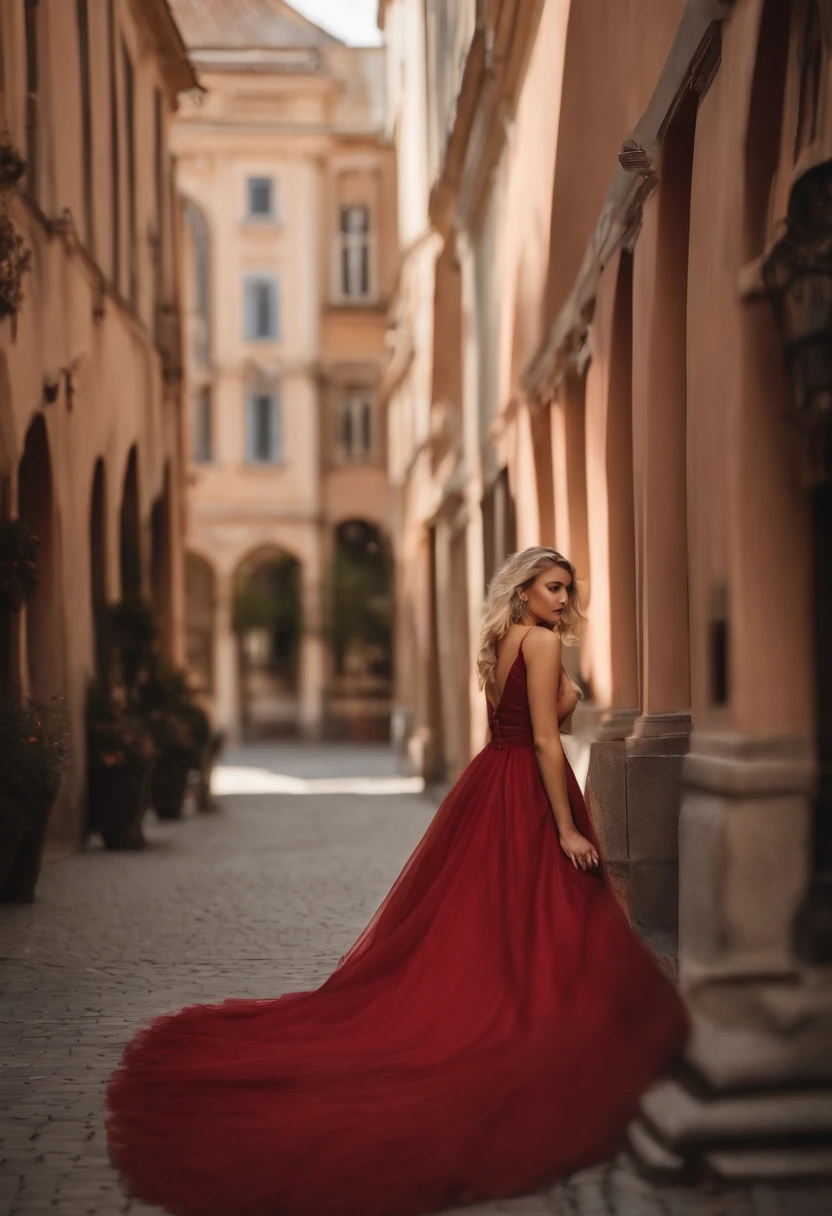 Masutepiece, best quality, Fotorealistisch, ultra-detailliert, fein detailliert, hight resolution, 8k Hintergrundbild, Professionell, HOHER DETAILLIERUNGSGRAD, Latina Damen High Angle, hellblondes Haar, ein kurzes und enges Kleid tragen, kleine Oberweite mit guter Form, (Nach vorne gerichtet), (Schauen Sie sich die Zuschauer an), Urban sidewalks, natural skin texture, Weiches filmisches Licht, RAW-Foto, elegent, Highly detailed, scharfer Fokus, ((Kino-Look)), Soft tones, Wahnsinnige Details, Komplizierte Details, HyperDetails, Geringer Kontrast, Belichtungsmischung, NFFSW, verblichen