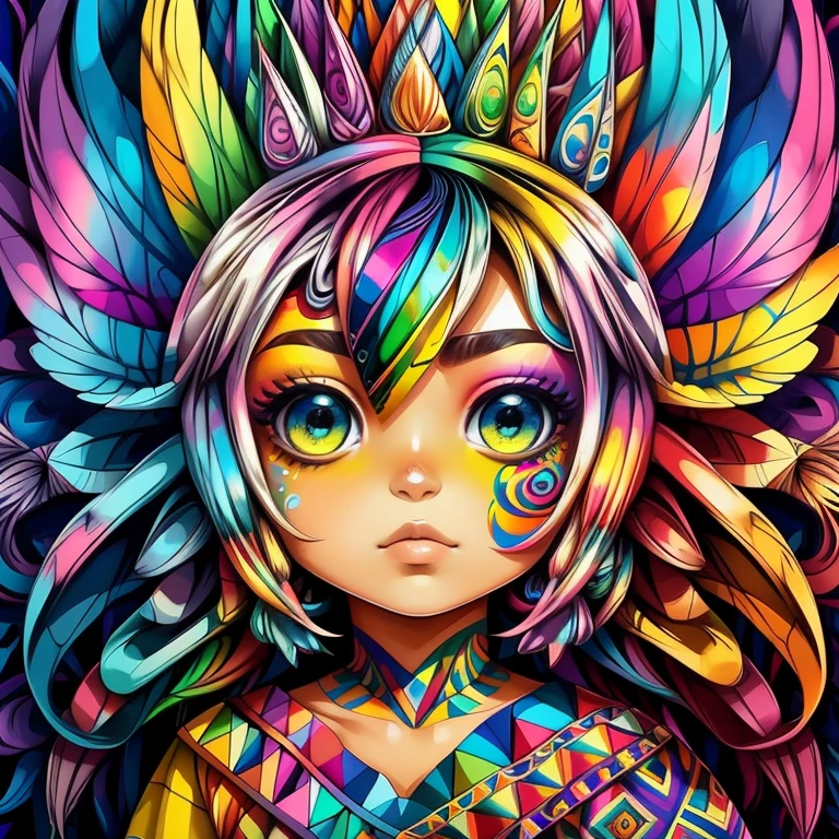 (Coruja), Eduardo Kobra acolchoamento ,multidimensional geometric PORTRAIT wall, arte, chibi,
yang016k, lindo, colorido,
obras-primas, qualidade superior, melhor qualidade, arte oficial, beautiful and aesthetic,