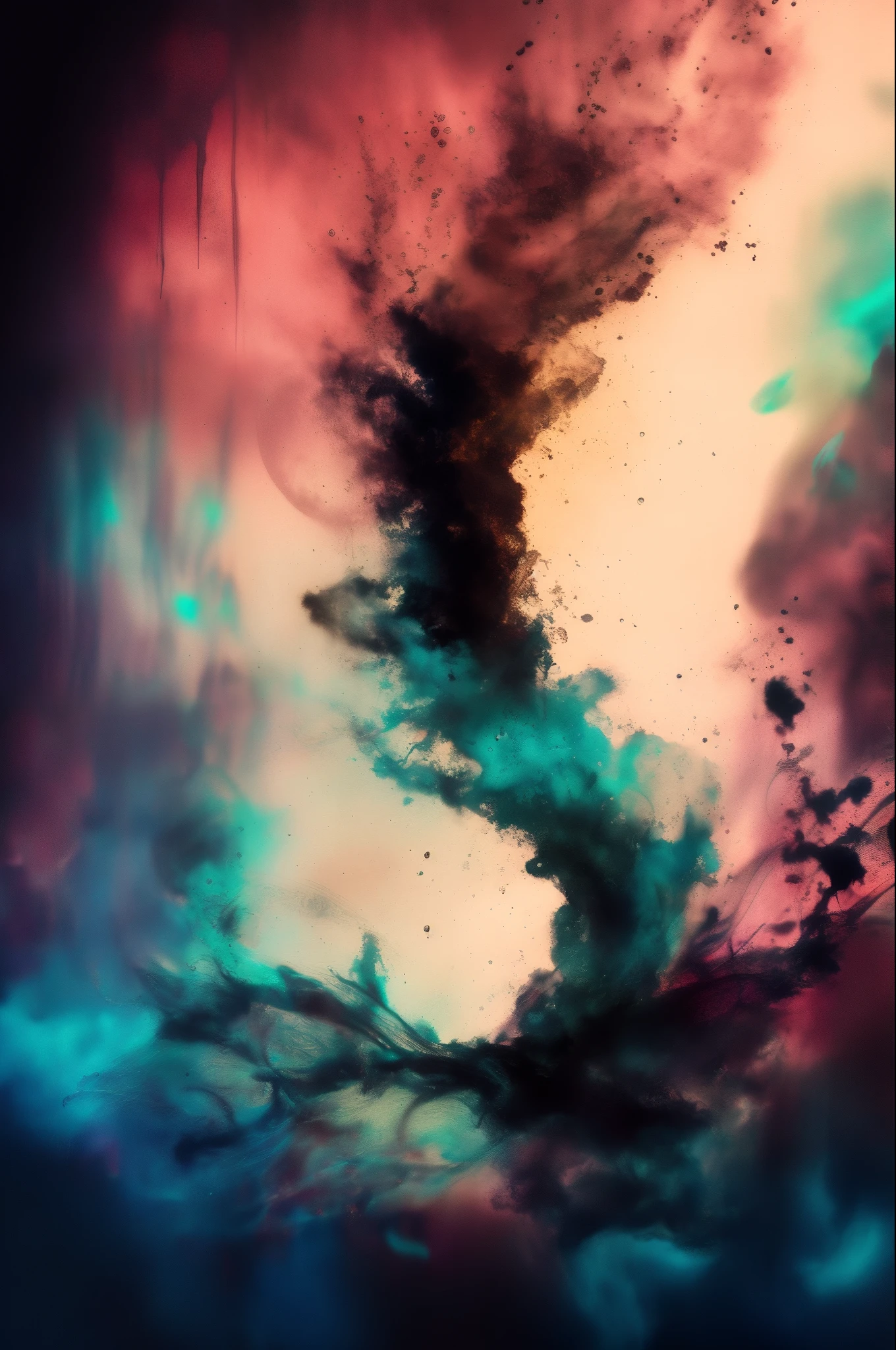 Alberto seveso art, dancing sillhouette, water ink, ink water, ink cloud, alberto seveso art, loose painting style, intricate detail, cinematic lighting, octane render, 8k render, volumetric lighting