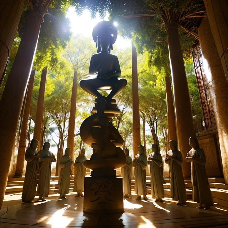 Shining Kokuzo Bodhisattva Bewitching space sanskrit「talaq」tome'In the background. illustration image Deities々paradise sanskrit zodiac bodhisattva statue all hands in group photograph mystical