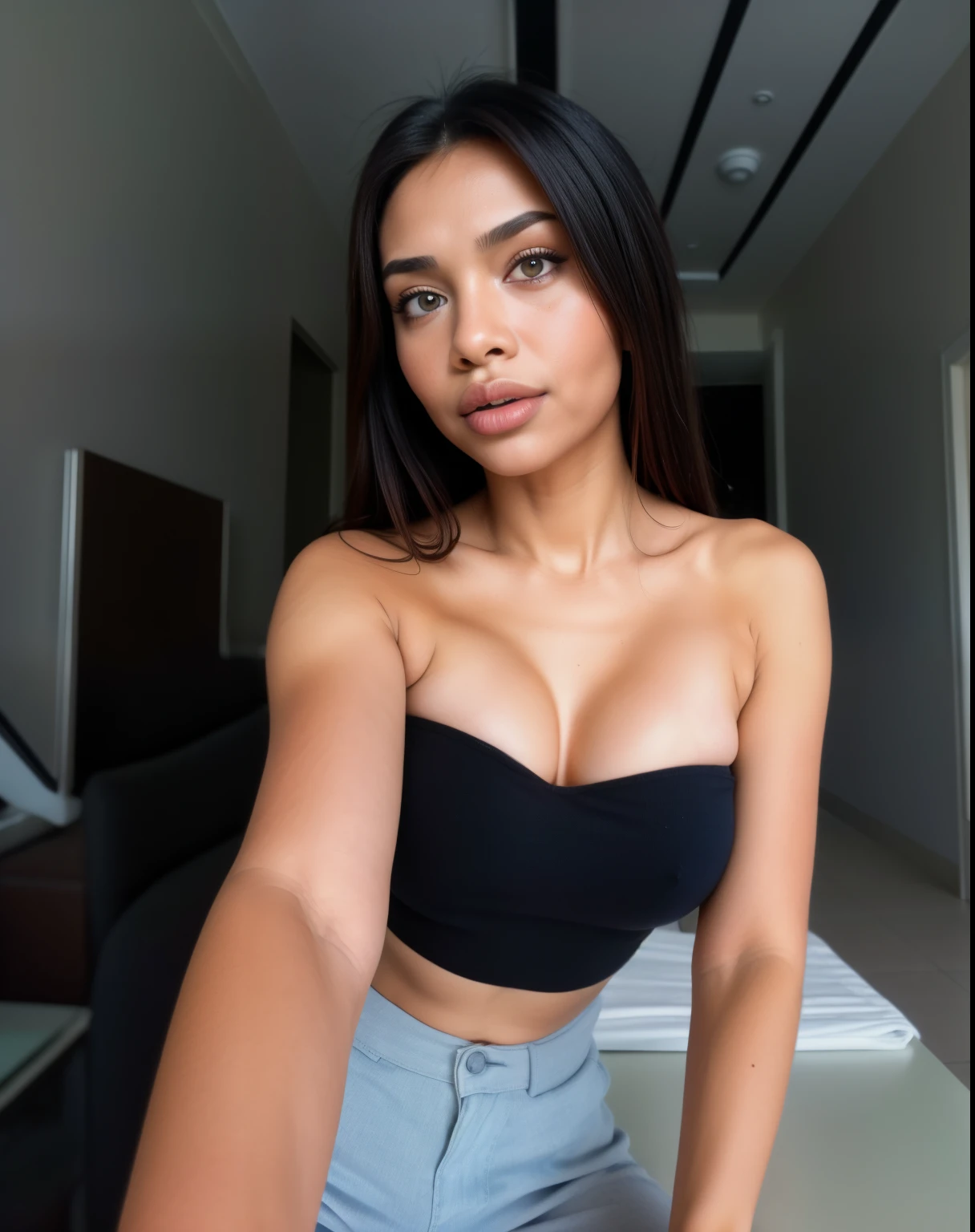 beautifull hand, perfect hand, realistic hand, malay girl wearing hijab, 48 Years Old beautiful woman. ((lace bra and panties)),(bigger boobs),((look down at the camera and open mounth open mounth open mounth))., Emphasize ass, biggerchest, big Nipple, de pele branca, bigger breasts thin waist, mexico-style street, Hyper-Realism, Cinematic lighting, depth of fields, From below, vanishing point, F/2.8, Anatomically correct, Textured skin, Super Detail, awardwinning, Best Quality, hight resolution, wearing pastel blue underwear, bra and panties only, hospital ward background, spread leg open, RAW photo, best quality, masterpiece, high detail RAW color photo, malay girl, professional photograph, (realistic, photorealistic:1.37), (high detailed skin:1.2), high resolution, beautiful detailed eyes, dramatic lighting, cinematic lighting, back light, professional lighting, detailed skin texture, insane details, intricate details, accent lighting, soft volumetric light, bokeh, (dramatic light:1.2), (neutral colors:1.3), cross process,