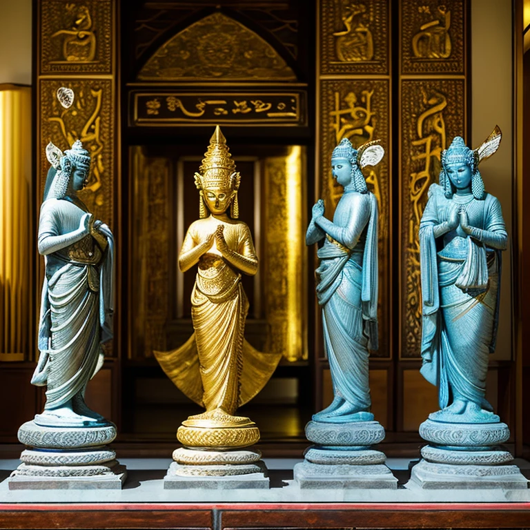 Shining Kokuzo Bodhisattva　Bewitching space　sanskrit「talaq」tome&#39;In the background.　illustration image　Deities々paradise　sanskrit　Zodiac Bodhisattva statue　all hands　1 million people set　Mystical　quartet　overlap　limitless　On parade