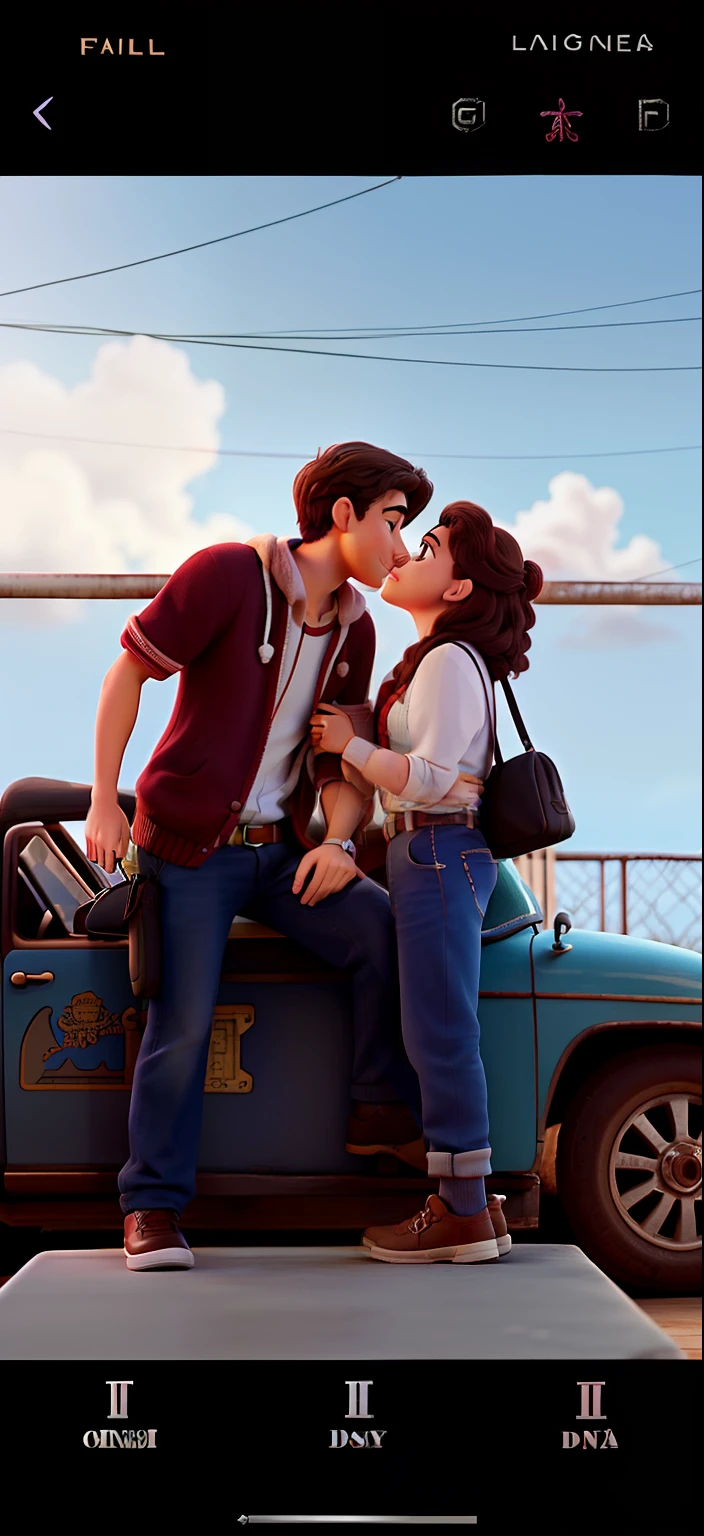 Casal feliz igual filme da Disney amor