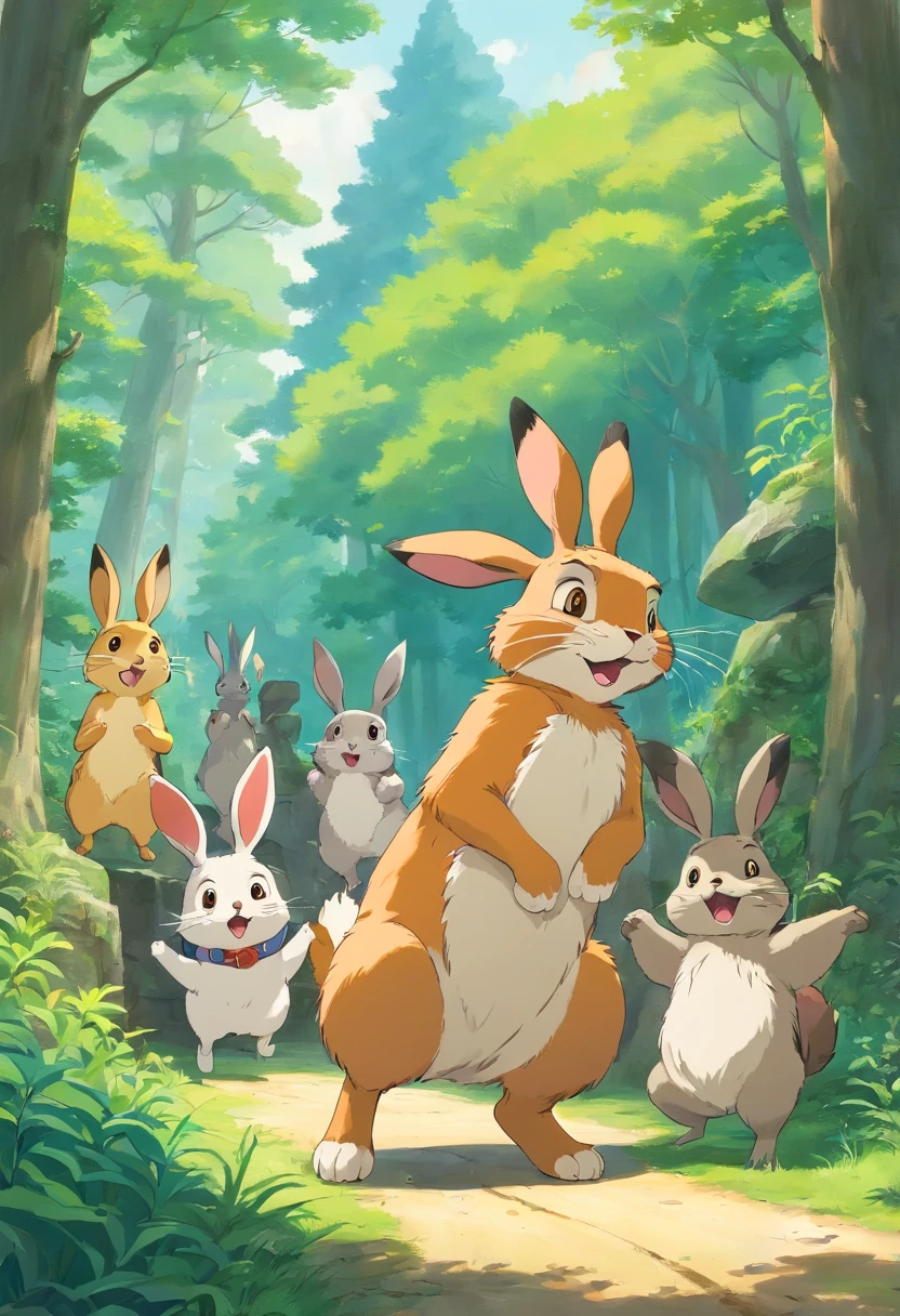 ((small breasts, voluptuous girl)), CarrotChan, solo, blonde hair, animal ears, rabbit ears, rabbit girl, furry female, furry, short hair, smile, rabbit tail, (orange dress), brown eyes, ((furry girl, small breasts, animal nose)), ((complex detailed background, grass, jungle, forest, vines, tall big trees, nature environment,)), (((nsfw))), white fur skin, bent over
