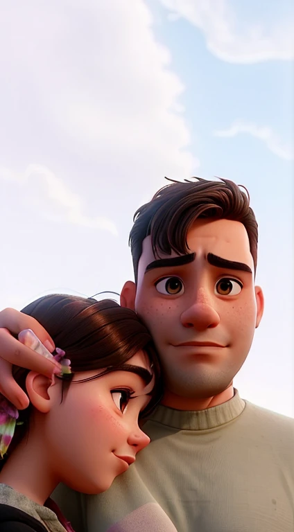 there is a man and woman hugging each other in the sky, profile image, very very low quality picture, headshot profile picture, daniel dociu, 😭 🤮 💕 🎀, aykut aydogdu, 🤬 🤮 💕 🎀, a picture, taken in the early 2020s, vacation photo, profile picture, justin sun, profile pic