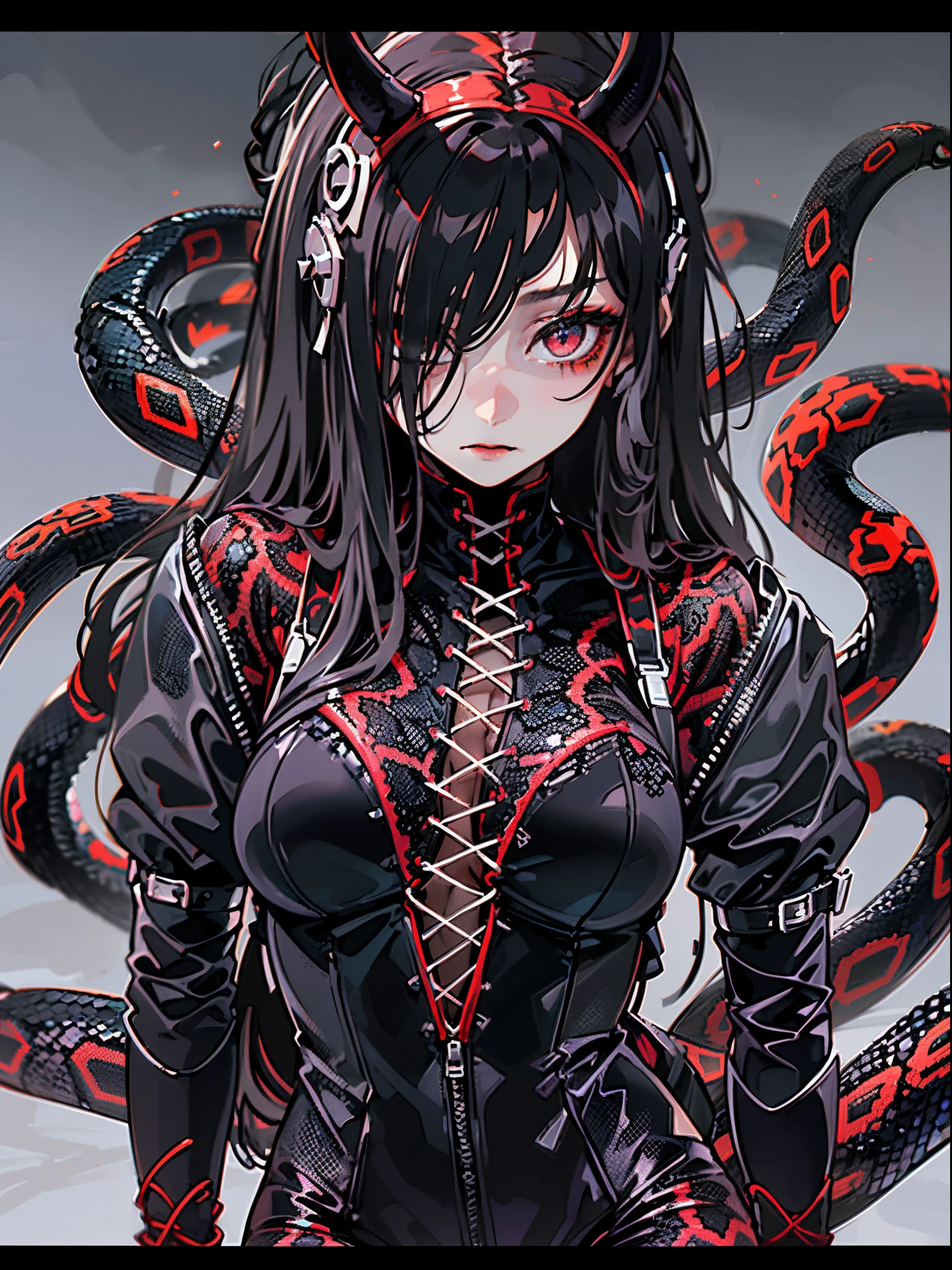 masterpiece, best quality, In winter, night, 4 But, girl, very long hair, There is blood on the face, big breasts, Gothic_Changeta, Change, Sadomasochism, Wall, Zombified,Zombie Change and tentacles fuse,Zombie Queen,Black tentacles,Tentacles and legs,lace,fishnet,sitting,sling,stick out your tongue,red eyes,white hair