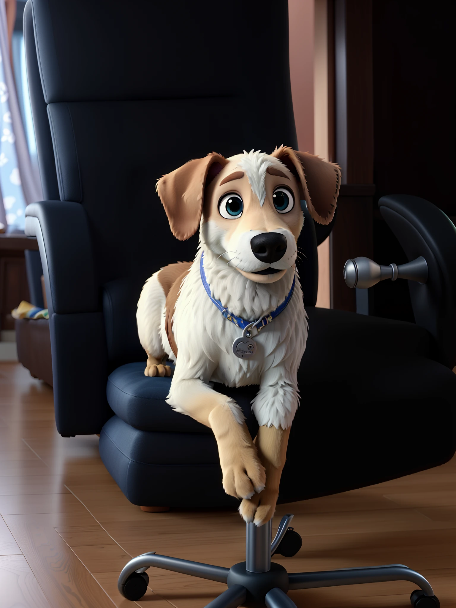 Um dog estilo disney pixar, alta qualidade, melhor qualidade