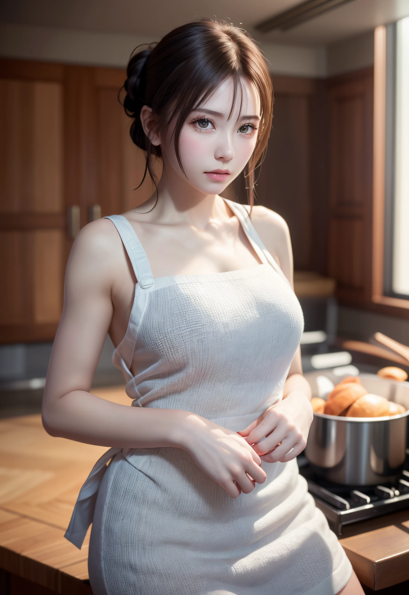 yor,
cooking, bun_\(food\), cake, dumpling, steaming_body, apron_removed, apron_lift,, (masterpiece:1.3), (best_quality:1.3), (ultra_detailed:1.3), 8k, extremely_clear, realism, (ultrarealistic:1.3),, 1girl, solo, wide_shot,, seductive_smile,, insane details, intricate details, hyperdetailed, ultra detailed, extreme detailed, highest detailed, high_detail, colorful, beautiful, hdr, photorealistic, highres, ultra_high_res, photography, aesthetic, extremely_delicate,