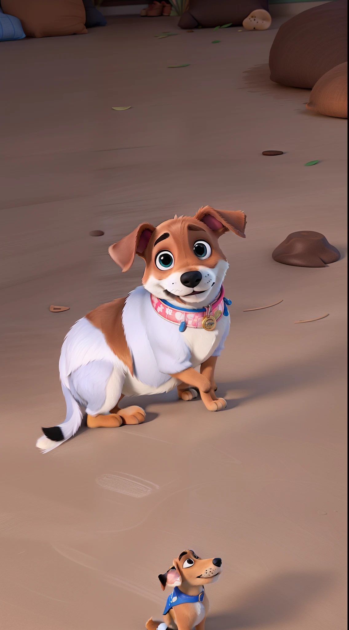 Um dog estilo disney pixar, alta qualidade, melhor qualidade