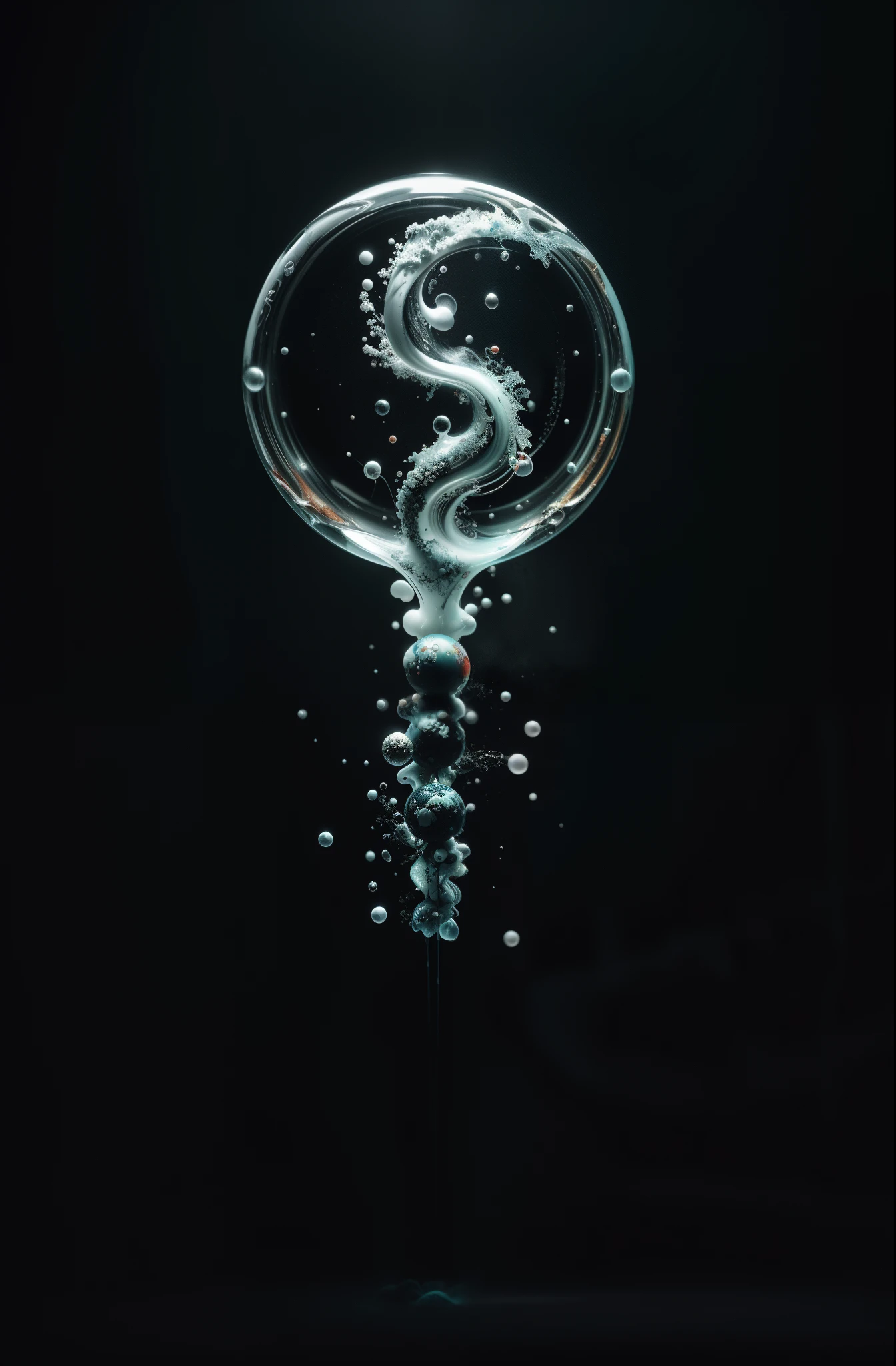 Alberto seveso art, dancing sillhouette, water ink, ink water, ink cloud, alberto seveso art, loose painting style, intricate detail, cinematic lighting, octane render, 8k render, volumetric lighting