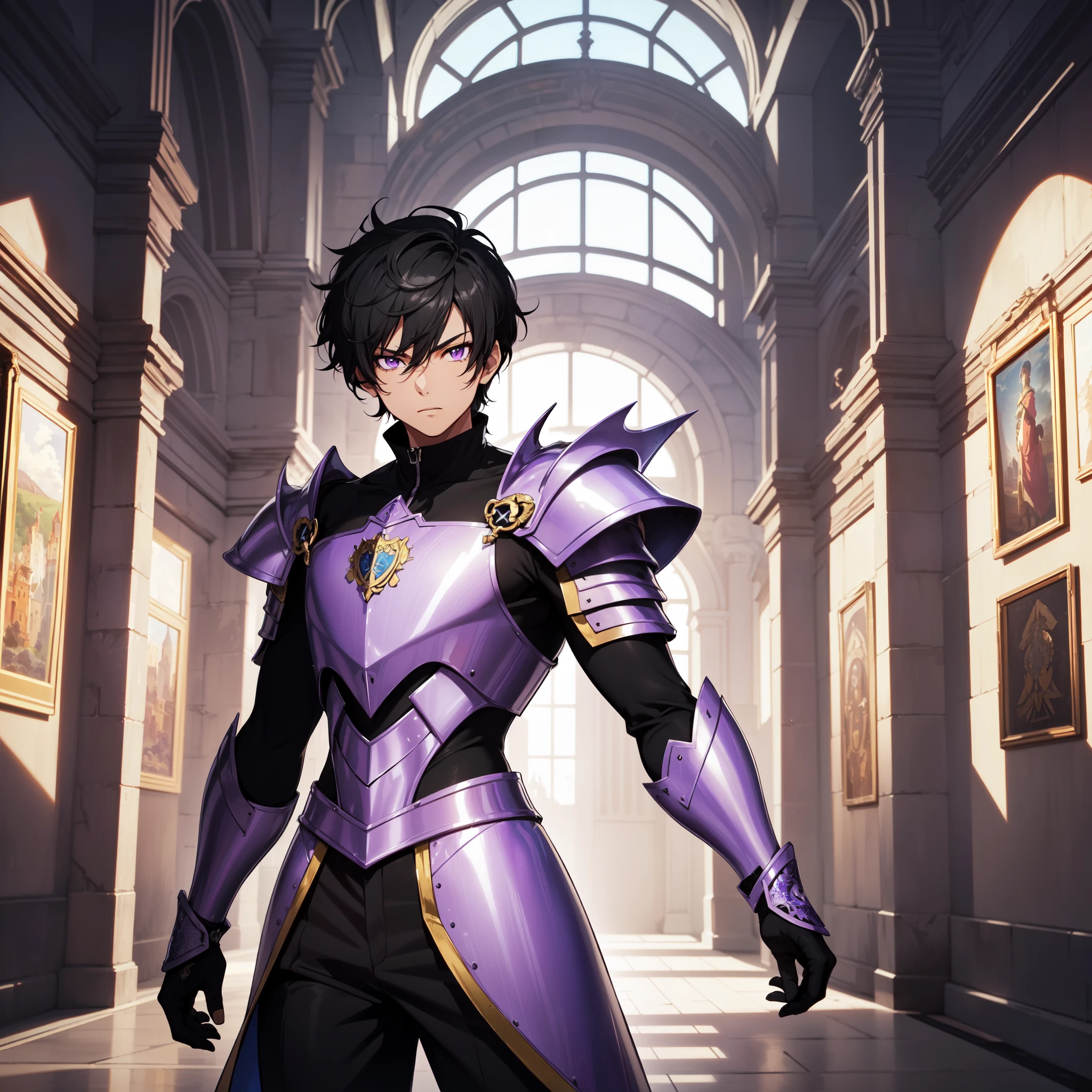 128K Ultra High Definition,
128K Ultra High Quality,
128K Ultra High Resolution,
Best Definition,
Best Quality,
Best Resolution,
Perfectly Detailed,
Perfectly Designed,
Extremely Detailed,
Extremely Designed,
Hyper Detailed,
Hyper Definition,
Hyper Quality,
Hyper Resolution,
Masterpiece,
(((Anime))),
Body Shot,
(((Boy))),
Handsome,
Muscular Body,
(((Black Short Hair))),
(((Purple Eyes))),
(((Hyper Detailed & Perfectly Designed With Ultra High Quality Topaz Warlord Armor))),
(((Inside Of Medieval Royal Palace Background Scenery))),