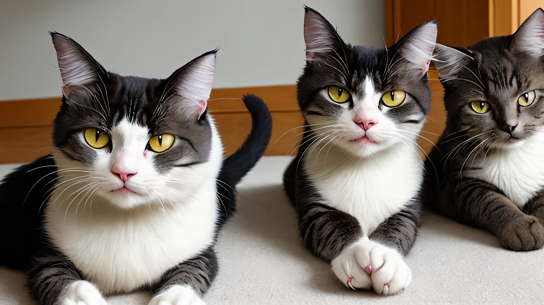Angry cats