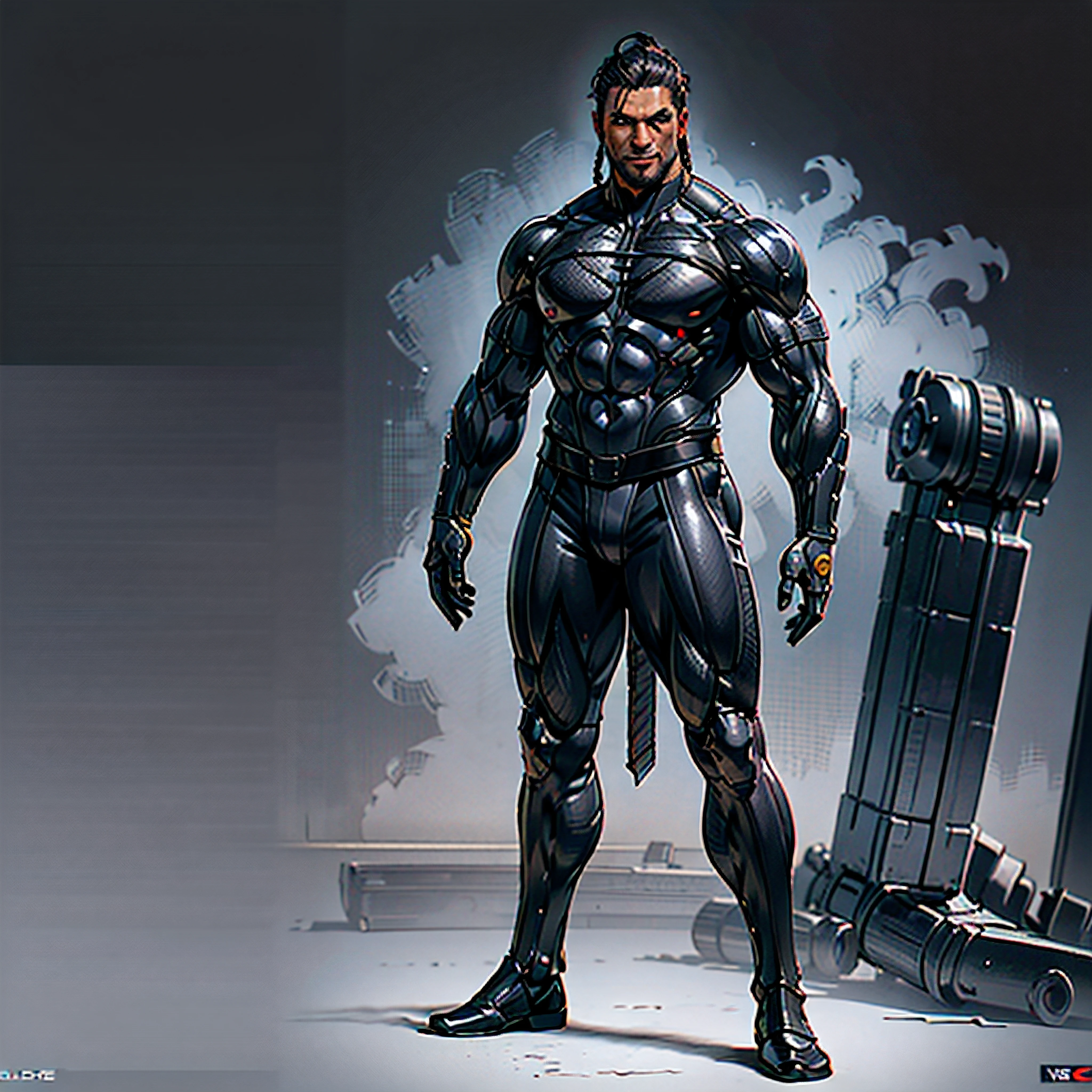 (diegodoa , male), pose debout, ((corps entier)), ((Armure noire mate, )), (Masterpiece, Best quality), (detailed skin:1.3, Detailed face:1.3) DSLR,, ((Locaux vikings)), cheveux noirs), yeux bruns, High resolution, Ultra-pointu, 16k, Masterpiece, Three-sided View, Plan large, sourire,