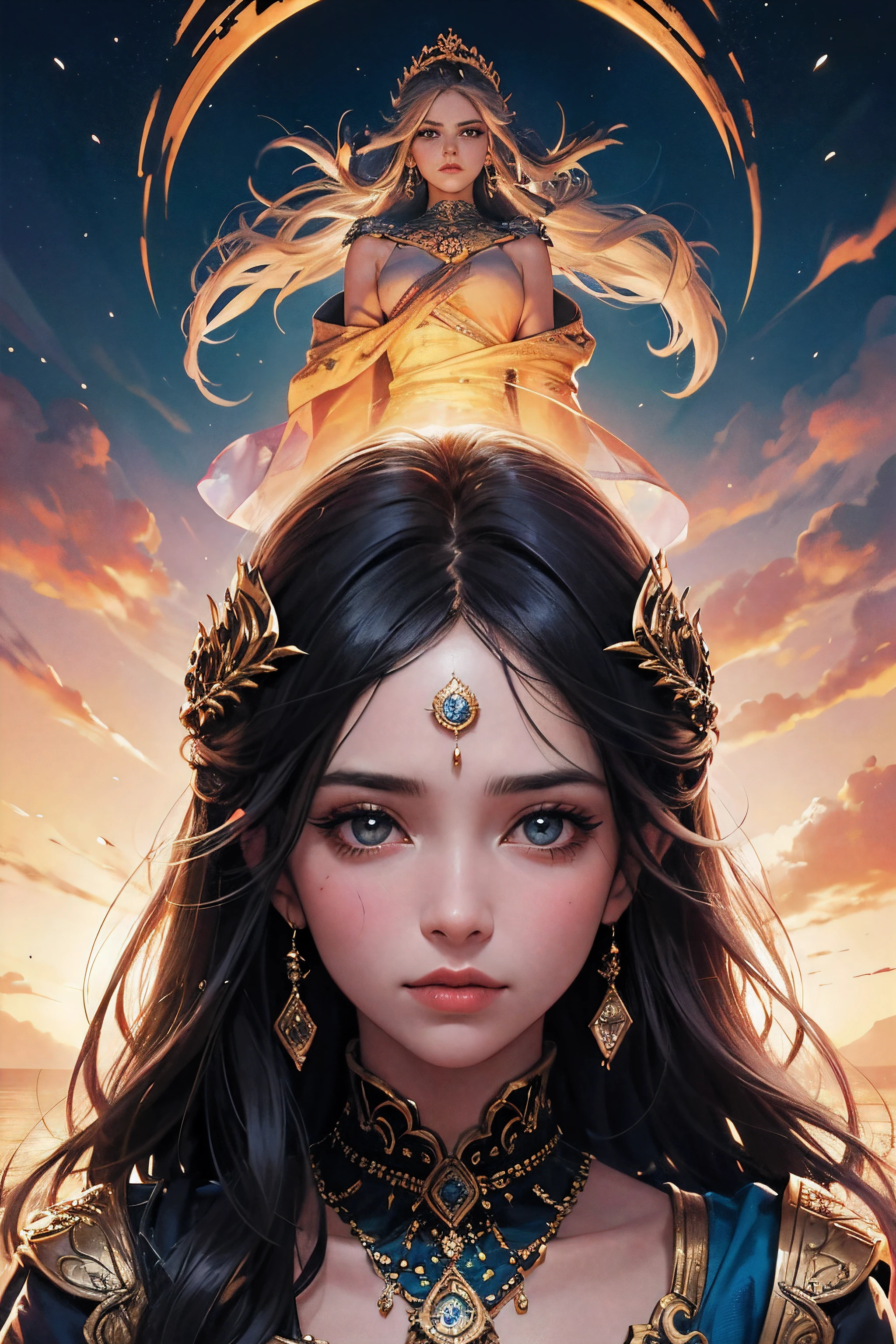 Uma escrava, mulher, cores vivas, realistas, detailedfacialfeatures, emotional expression, tecido fluido, mal iluminado, fundo escuro, pele texturizada, hystorical painting, dramatic composition, olhos intensos, humor sombrio, pincelada magistral, narrativa poderosa, dinamic pose, algemas envelhecidas, Evocative lighting, vestido ornamentado, sombras duras, close-up íntimo, Subjugation, resilience,