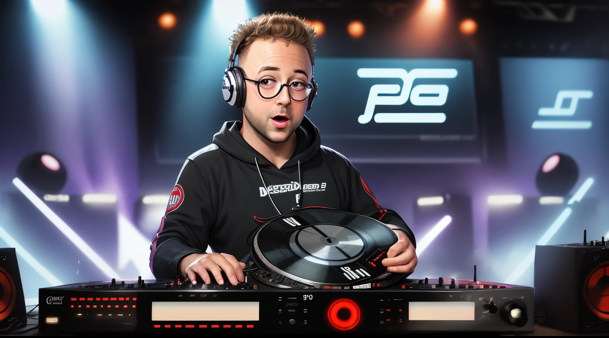 Generate a DJ logo for “Gerge”