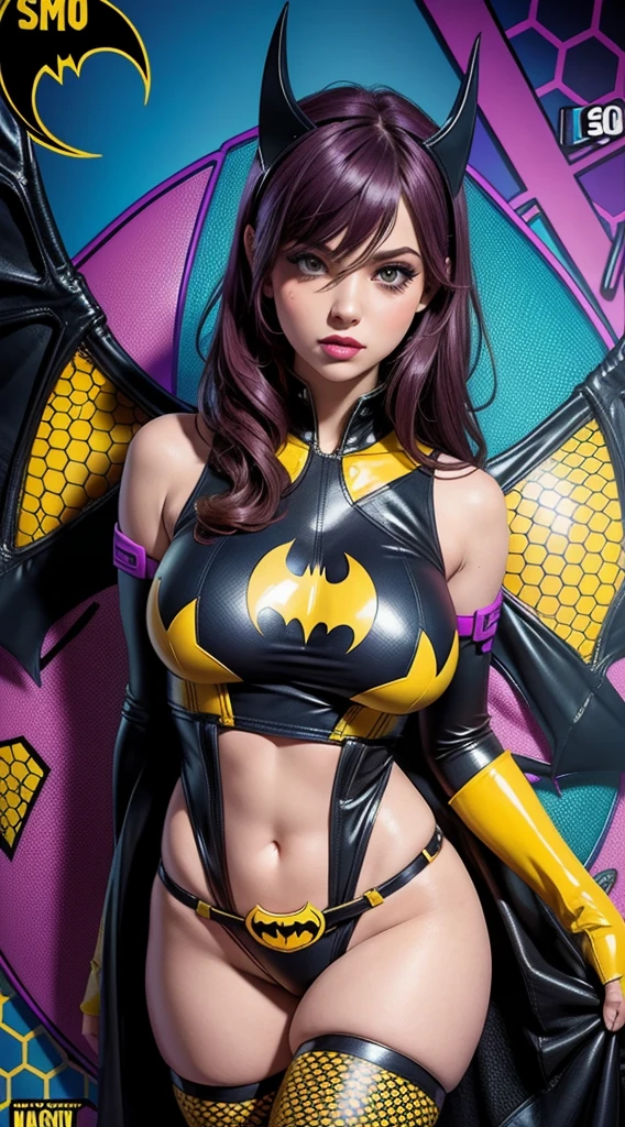 succubus girl, With big breasts, yellow skin and exotic clothing
