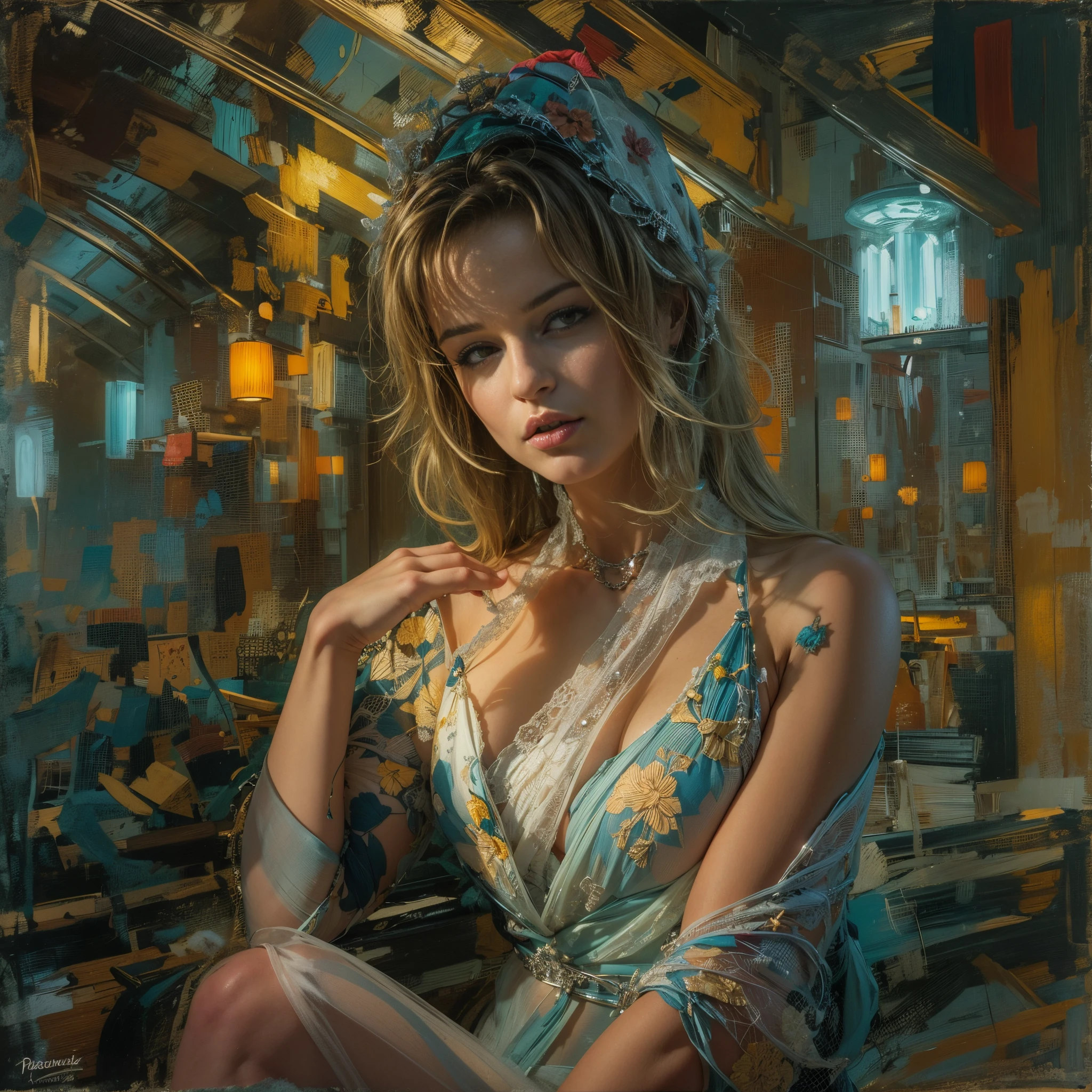 ((best quality)), ((masterpiece)), (detailed), perfect face, Ready to hit the nightclubs, 1girl, renatadaninsky