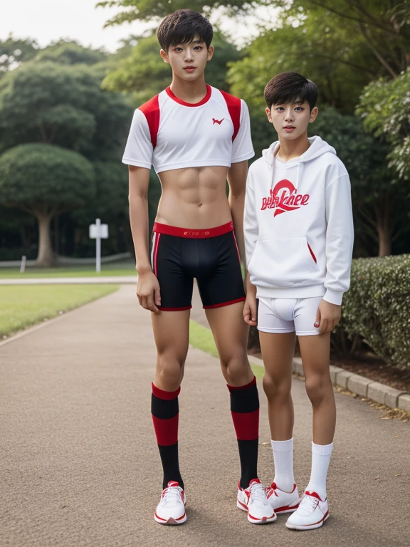 teenagers , very young , light-skin , wearing an dark red sexy underwear, tmasterpiece,k hd,the feet,Transparent sports vest,semi transparent,black long socks,The barefoot , red colour , handsome and cute , extreme cute boy , white skin , dark red underwear boxers shorts , extremely tall and cute boy ,oppa model , handsome model , full body , dark red boxers underwears short shorts , black socks , white light-skin , Chinese model , young boy , white skin , handsome and extremely cute , red boxers underwear shorts , long black socks , handsome model , at the park , jogging , model oppa , long legs , jogging , running , high knee black socks ,black long socks , stand up , extremely tall , extremely high , red underwears , red sports underwear , long black socks , clean and white legs , Chinese model , extremely long legs , looking at the camera , clean and white thigh , huge bulge , kid face , b , wearing red underwears boxers , light and white skin , red undies , two different height boy , height gap , out grown , towering boy and dwarfism boy , growth spurt