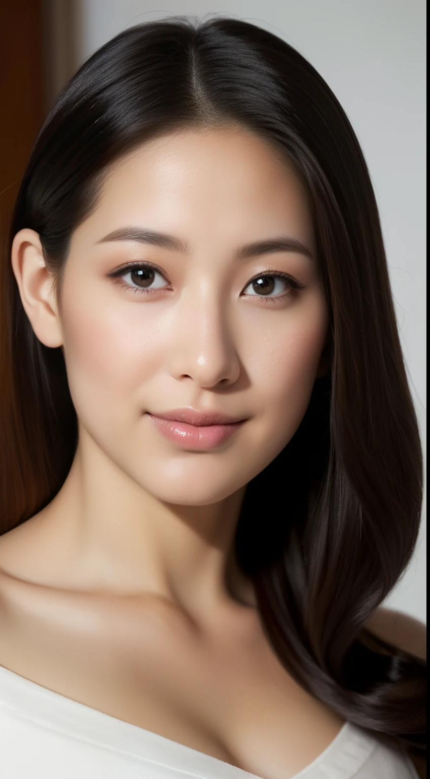 (Best quality:1.2, A high resolution, tmasterpiece:1.2), ultra - detailed, actual:1.37, beautidful eyes, beautiful detailed lips, Long eyelashes, Flawless skin, Smooth pores, in a panoramic view, perfect body figure, elongated silhouette, Clear stockings, Japanese elegant women in their thirties, exquisite facial features, Clean and charming face, art illustration.