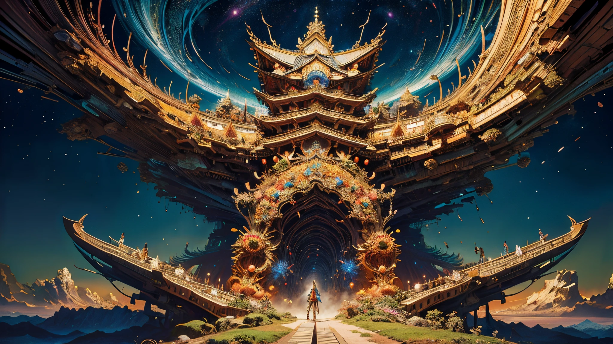 (masutepiece, of the highest quality, Best Quality, Official art, Beautiful and aesthetic:1.2), ighly detailed,(Fractal Art:1.3),Colorful,highest details, Antasy