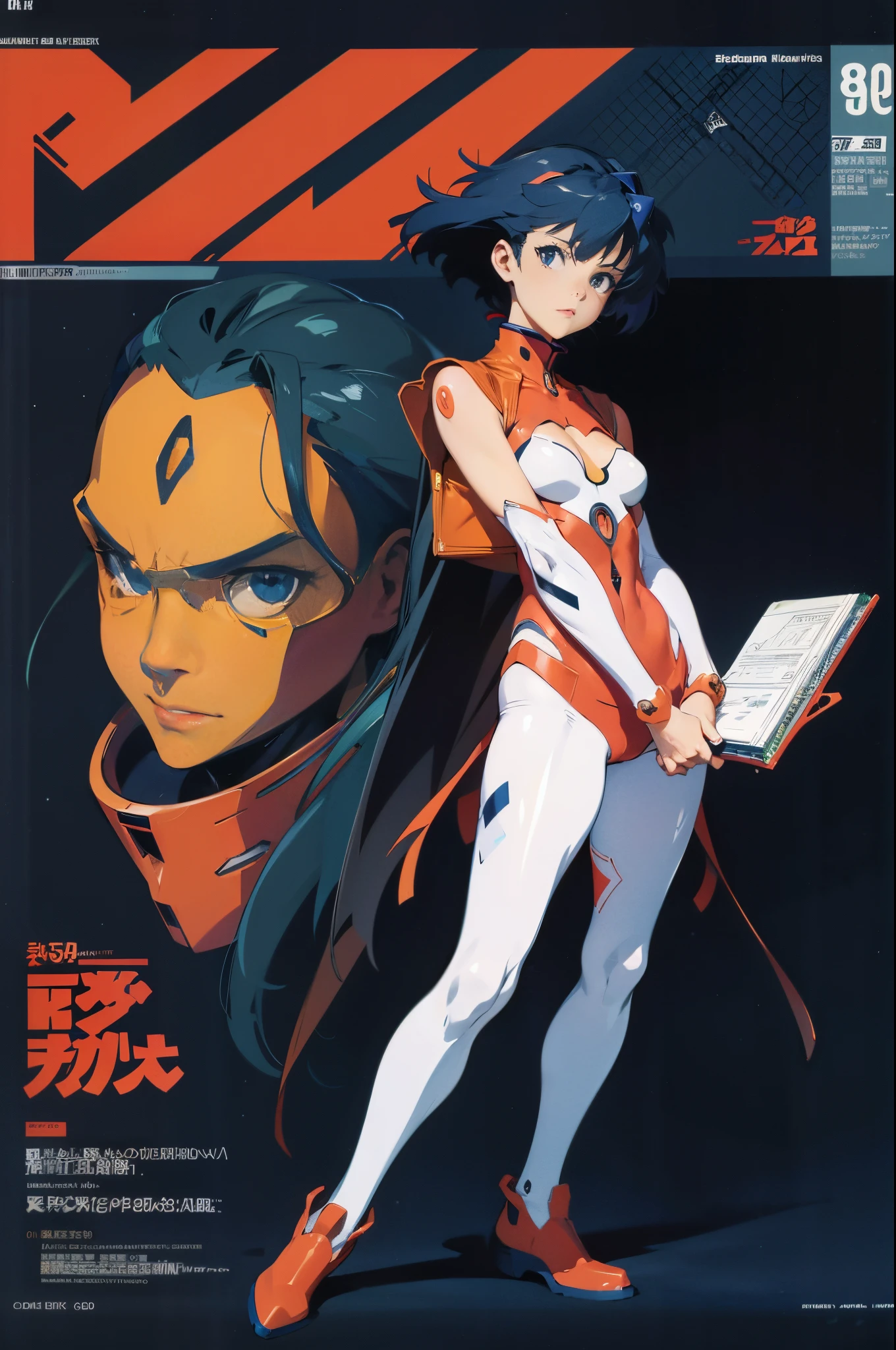 line-art, art book, design sheet, 8k, best quality, design, equipment design, Evangelion, eva, cowboy bebop, geometry, fashion