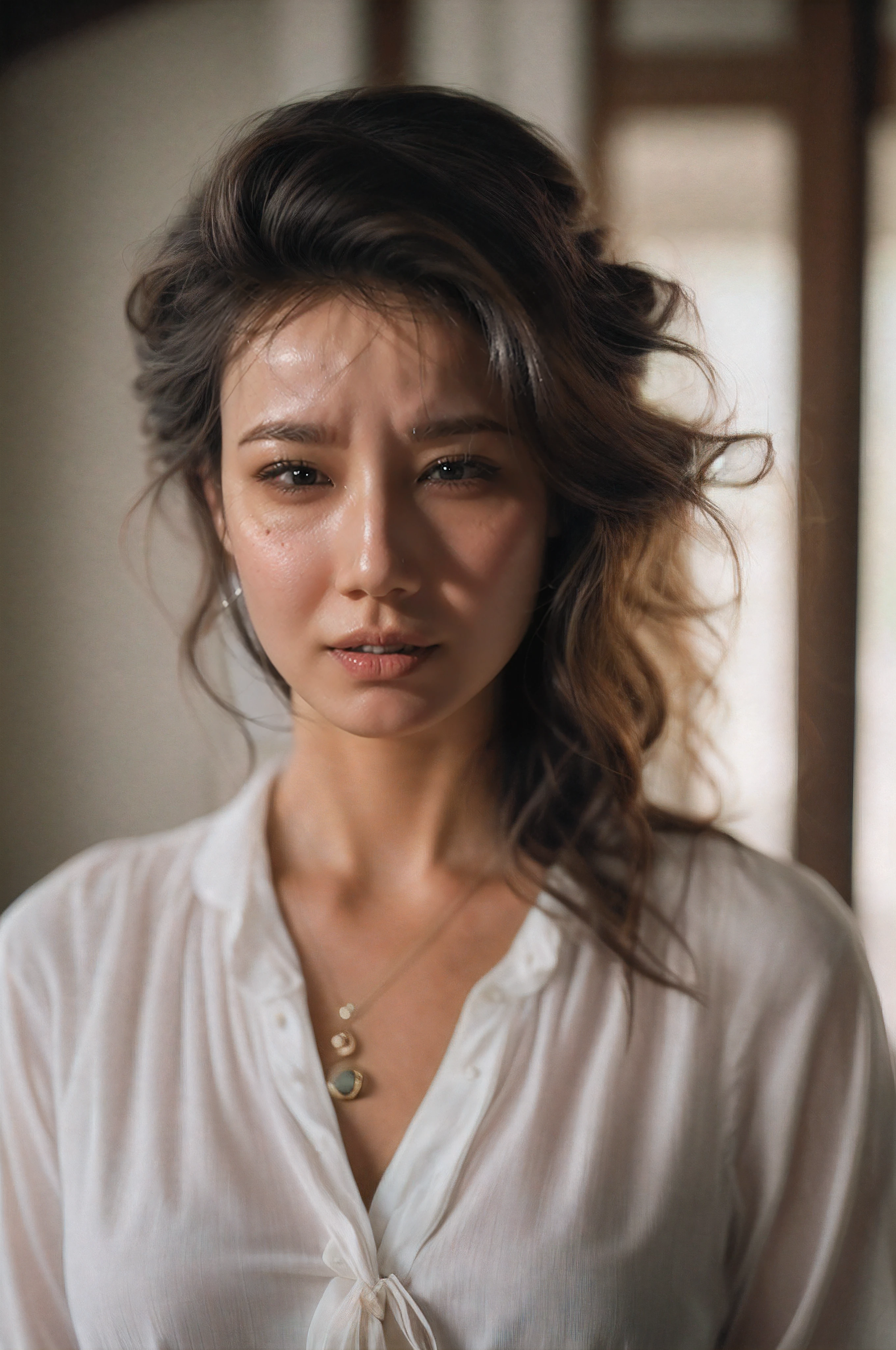 Beautiful asian girl with mouth closed, Her eyes shone like dreamy stars, RAW photo,(high detailed skin:1), (realistic, photo-realistic:1.37), ultra high res, professional lighting , 8k uhd, dslr , high quality, film grain, Fujifilm XT3, RAW photo,, RAW photo,(high detailed skin:1), (realistic, photo-realistic:1.37), ultra high res, professional lighting , 8k uhd, dslr , high quality, film grain, Fujifilm XT3, RAW photo,