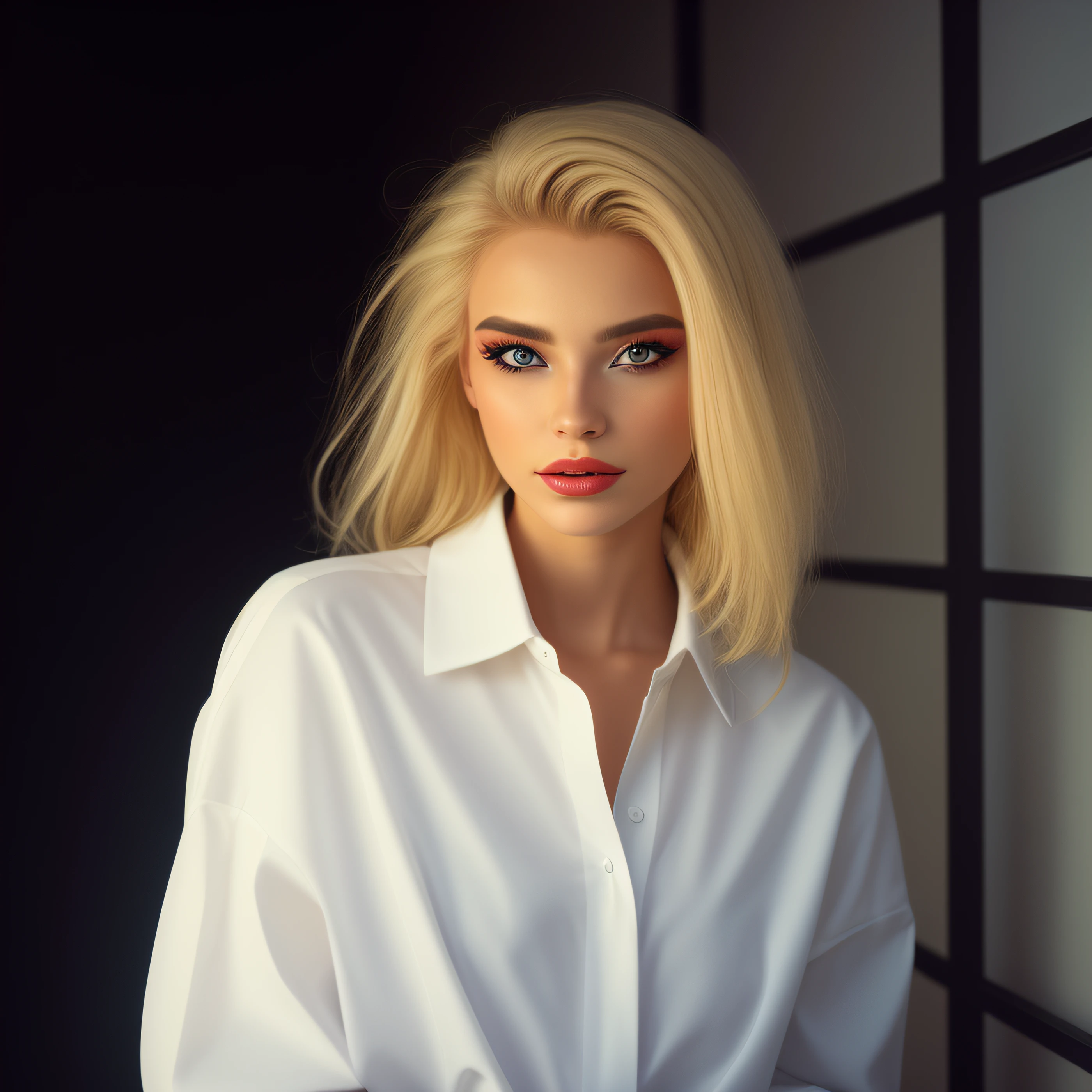 bikini Alexandra Shevchenko blonde Ukraine model Avangard 25 age 2000 years style super realistic