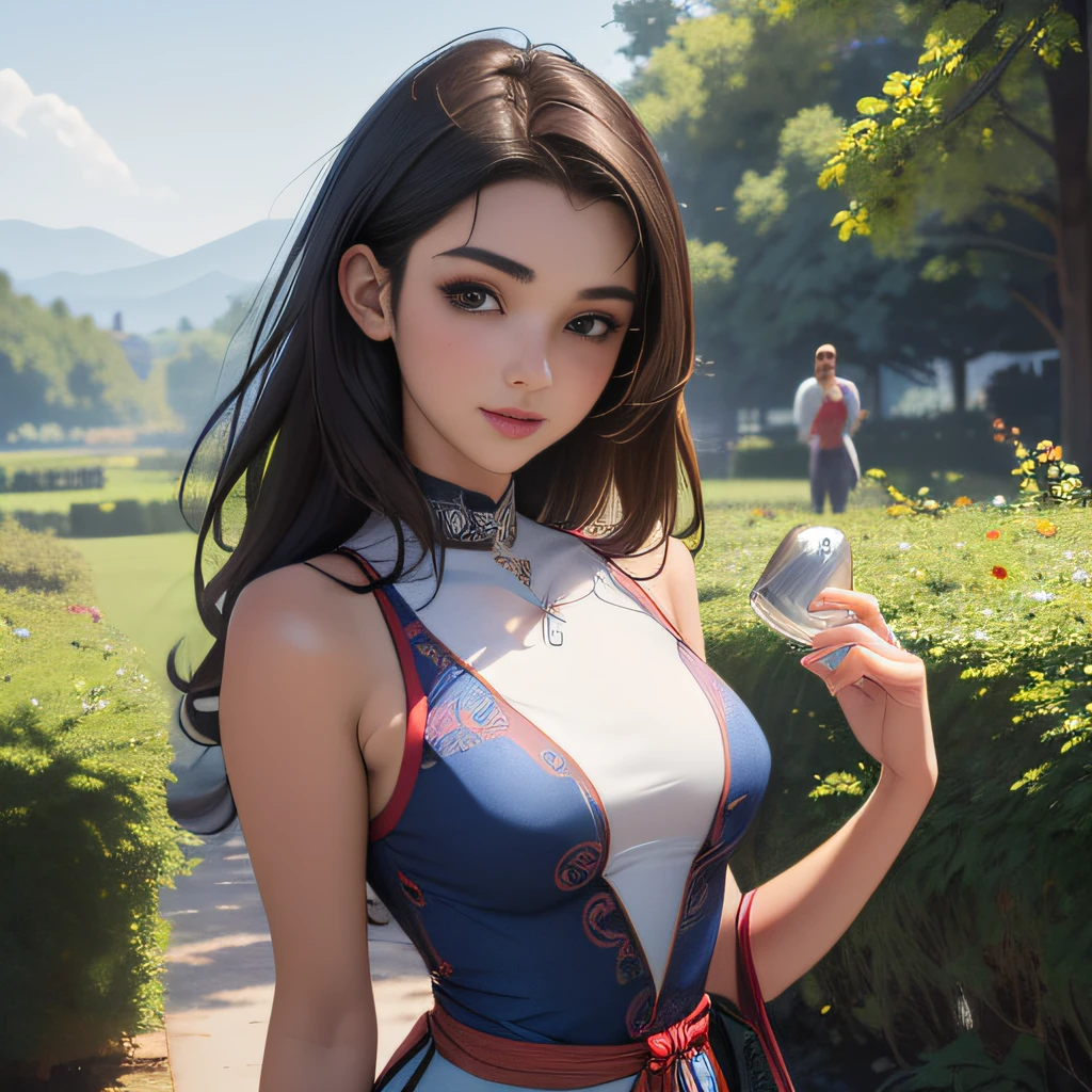 (extremely detailed 8K wallpaper:2), (photo:2), (25 years old Xuan Beautiful girl:2), (gives a lecture to friends:2), Detailed (Face & Eyes), (hyper realistic:1), (Highly detailed:1), (Epic Realistic:1), rim light, (Maximum details:1), Cosy, (body complet:1.3), (looking a viewer:2), (Attractive qualities of a woman:2), (attractive female:2), (Attractive:2), Smile, intelligence, sympathy, Grace, A sense of style, Fitness, Care, optimism, (sensitivity:2), frankness, Romantic gestures, playfulness, Fashion Sense, (sensuality:2), charm, modesty, Thoughtfulness, (femininity:1), flirtatiousness, warmth, (Physical Attractiveness:2), beautiful smile, Love of Life, Strength and power, Vulnerability, curiosity, wonder, Love, (Nature's prehistory:2), Kawaii, waifu, beautiful breasts, (attractive body:2), (handsome body:2), BEAUTIFUL POSE, attractive pose, (nice feet:1.0), (beautiful clothing:1), (Classic clothes:2), (elegant clothing:2), (European Clothing:2), detailed clothes, (upskirt:1), (blouse:1), (provocative pose)