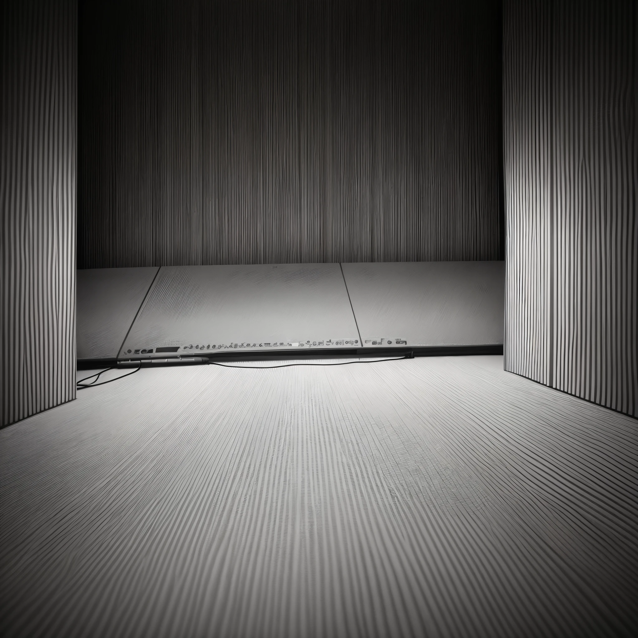 Black and white music studio background
