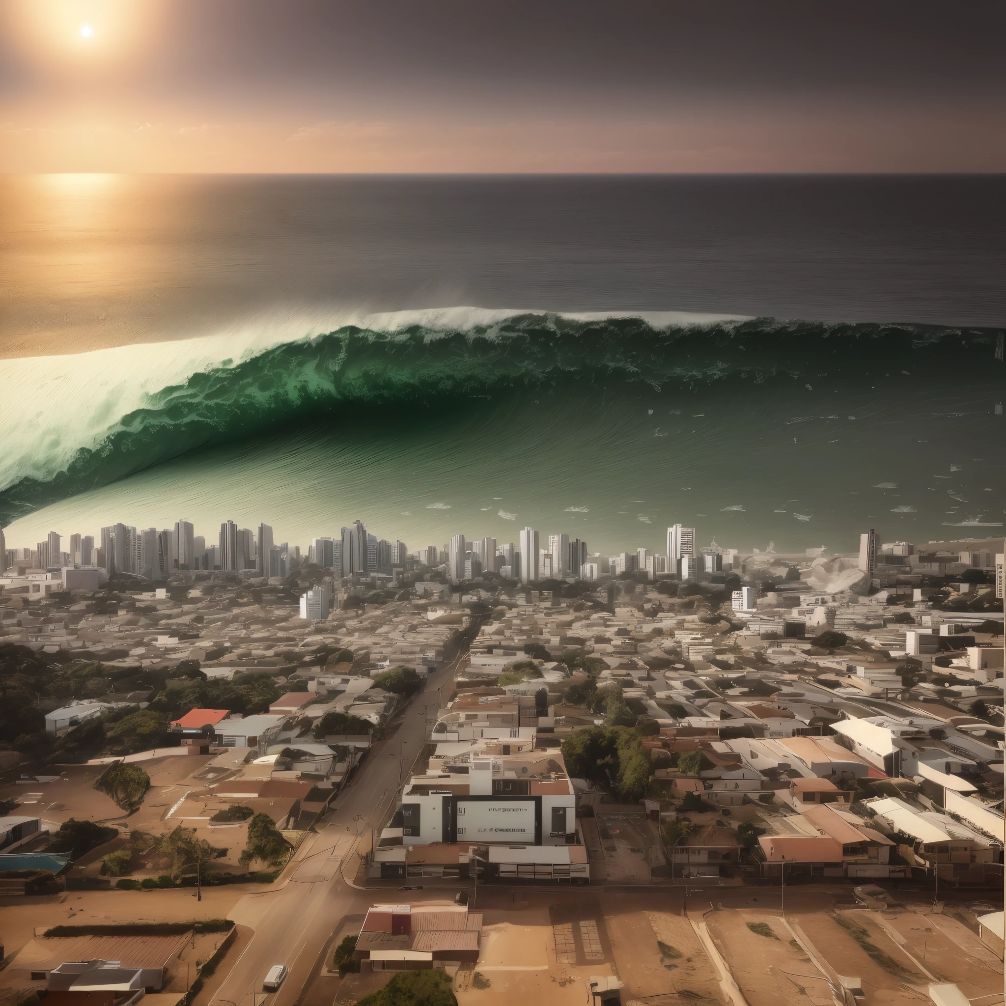 Cidade de Recife PERNAMBUCO COM SENDO DETRUIDA COM MUITOS METEOROS