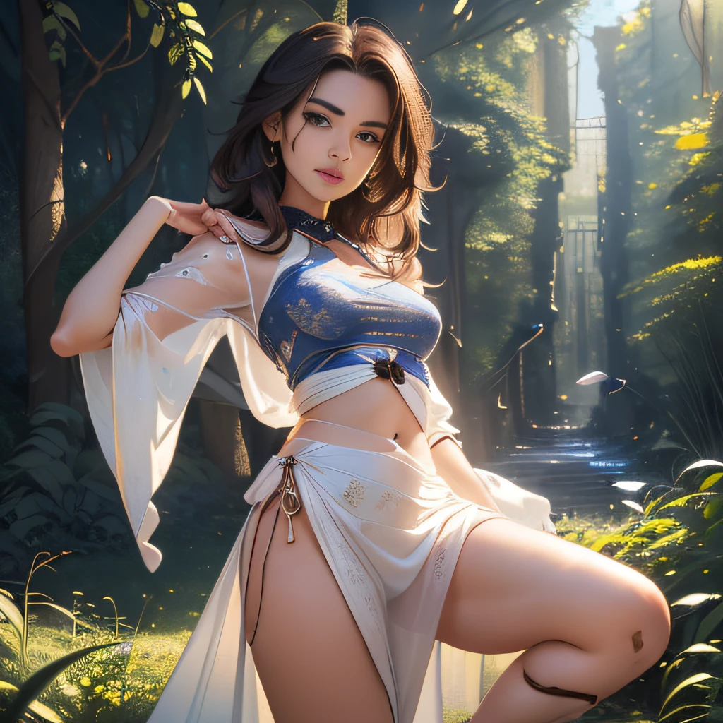 (extremely detailed 8K wallpaper:2), (photo:2), (25 years old Xuan Beautiful girl:2), (gives a lecture to friends:2), Detailed (Face & Eyes), (hyper realistic:1), (Highly detailed:1), (Epic Realistic:1), rim light, (Maximum details:1), Cosy, (body complet:1.3), (looking a viewer:2), (Attractive qualities of a woman:2), (attractive female:2), (Attractive:2), Smile, intelligence, sympathy, Grace, A sense of style, Fitness, Care, optimism, (sensitivity:2), frankness, Romantic gestures, playfulness, Fashion Sense, (sensuality:2), charm, modesty, Thoughtfulness, (femininity:1), flirtatiousness, warmth, (Physical Attractiveness:2), beautiful smile, Love of Life, Strength and power, Vulnerability, curiosity, wonder, Love, (Nature's prehistory:2), Kawaii, waifu, beautiful breasts, (attractive body:2), (handsome body:2), BEAUTIFUL POSE, attractive pose, (nice feet:1.0), (beautiful clothing:1), (Classic clothes:2), (elegant clothing:2), (European Clothing:2), detailed clothes, (upskirt:1), (blouse:1), (provocative pose)