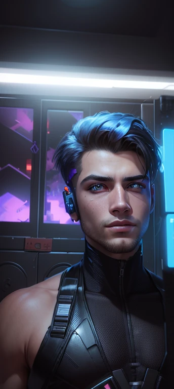 Change background cyberpunk handsome
boy, realistic face, 8k, ultra realistic,